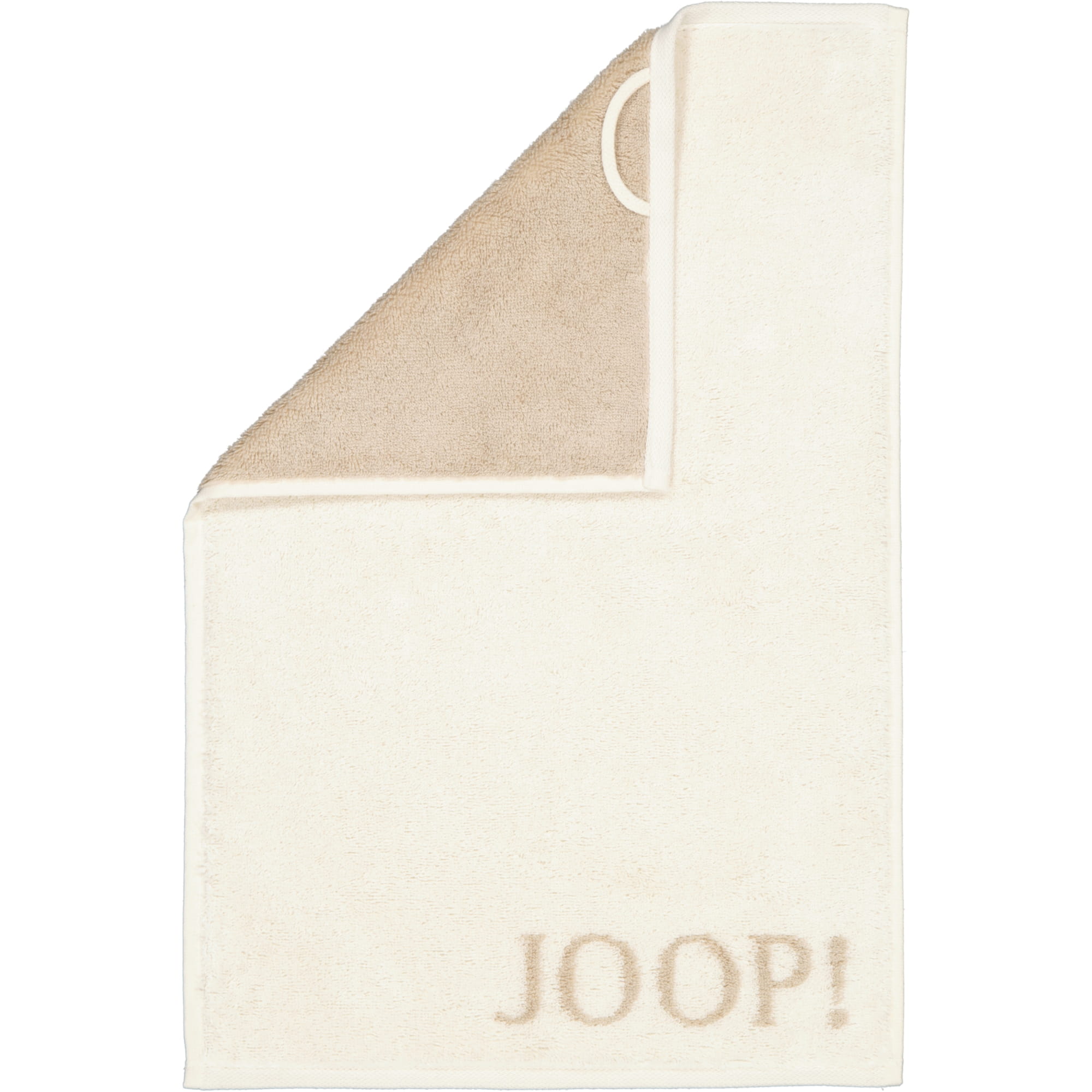 JOOP! Classic - Doubleface 1600 - Farbe: Creme - 36 - Gästetuch 30x50 cm