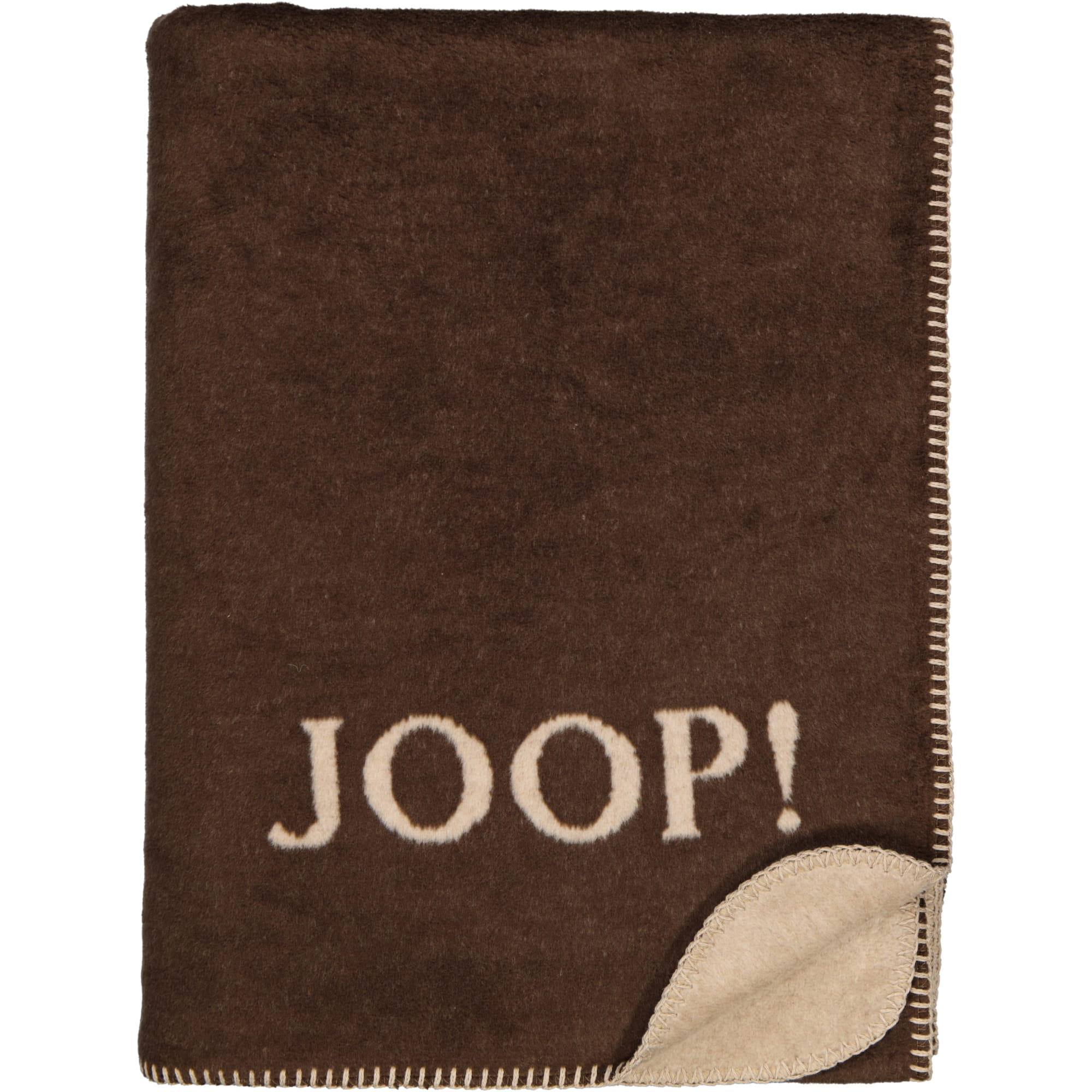 JOOP! Wohndecken Uni-Doubleface Mokka-Taupe - 150x200 cm