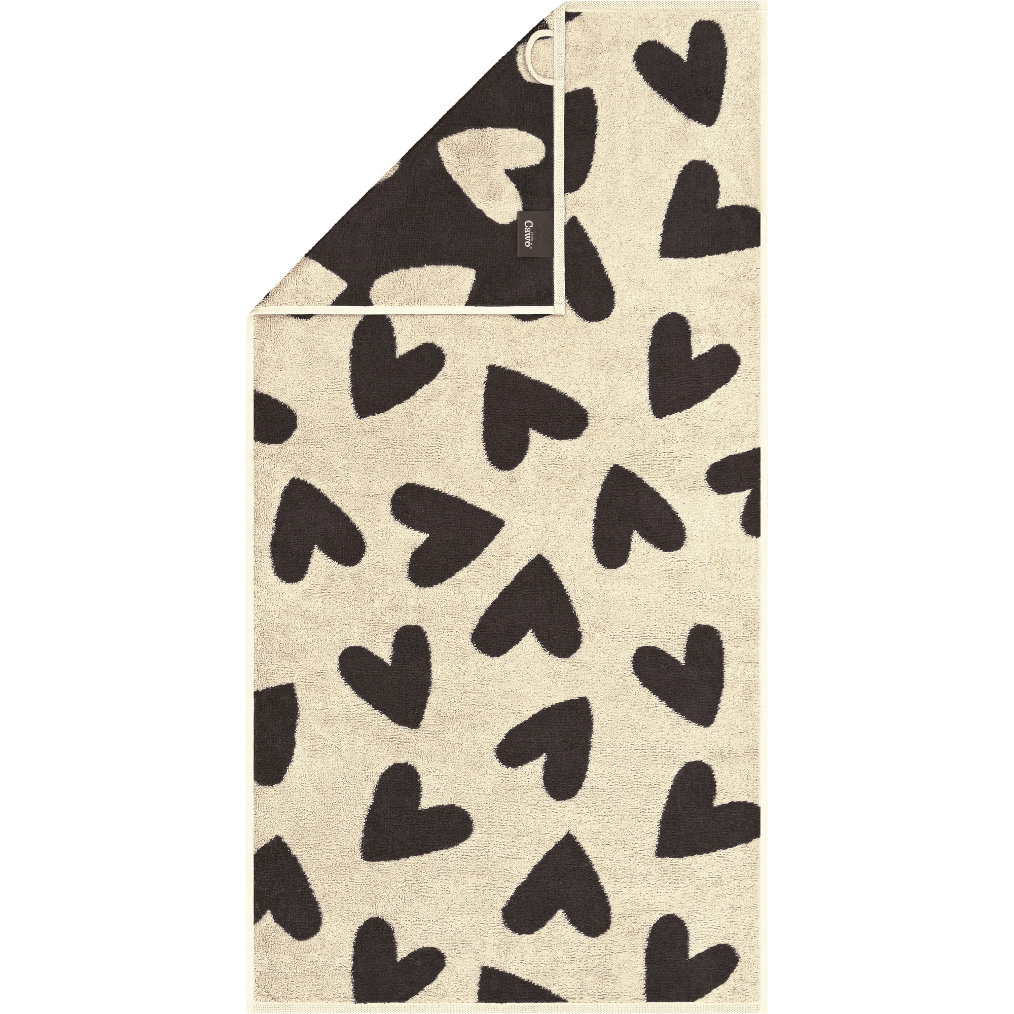 Cawö Handtücher Heart Beats Hearts 6275 basalt - 37