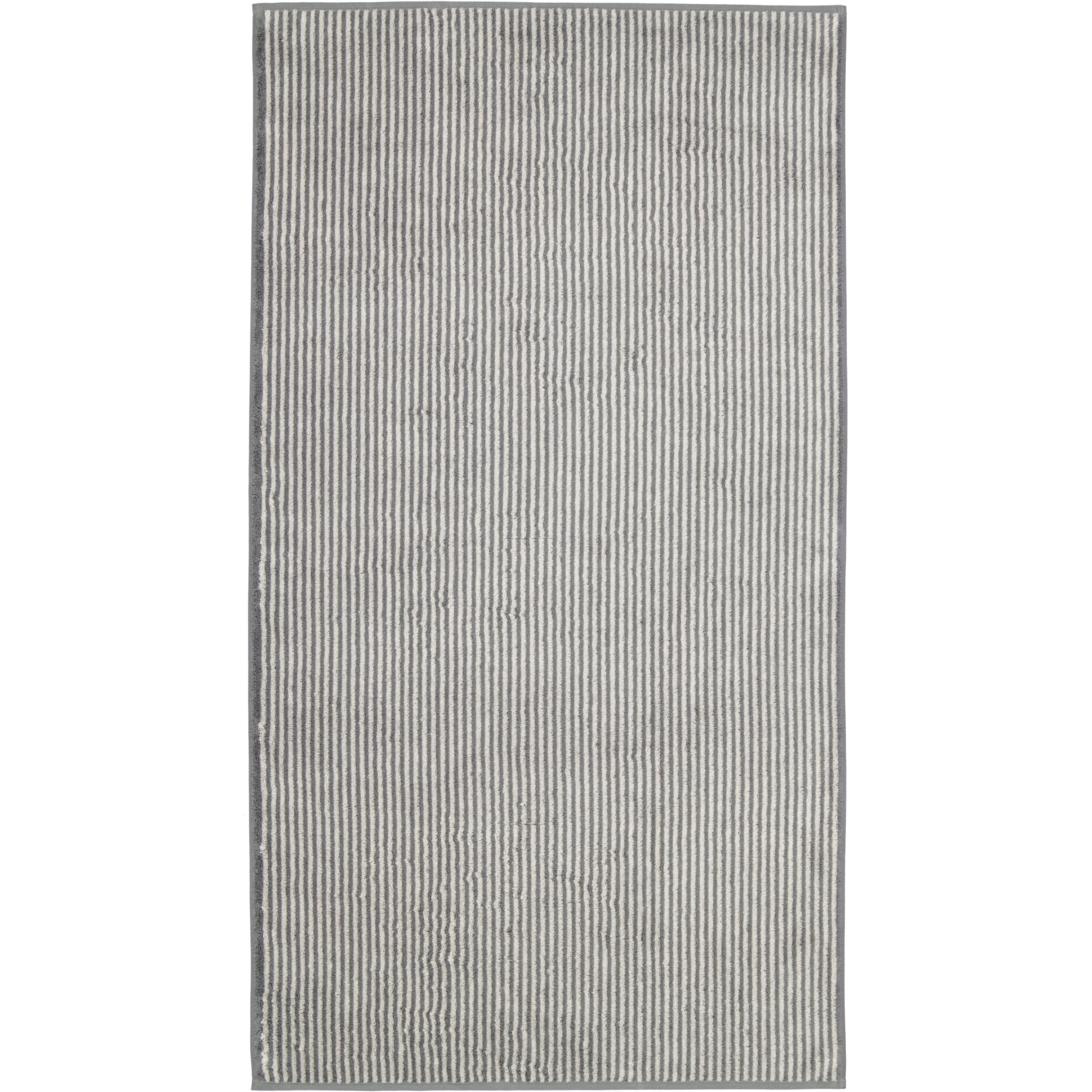 Cawö Handtücher Two-Tone Stripes 480 schiefer - 77 - Duschtuch 80x150 cm