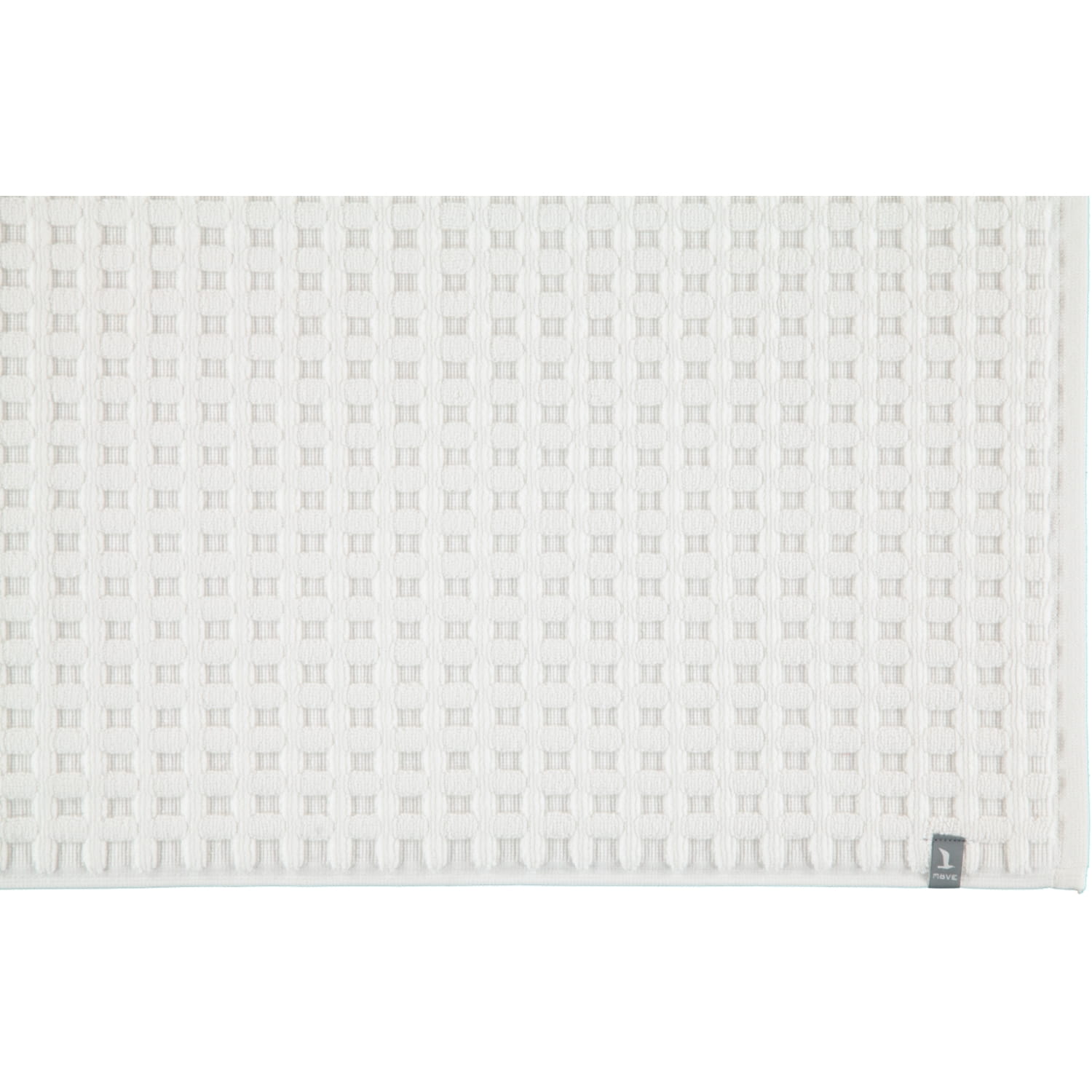 Möve Badteppich - Piquee - Größe: 60x60 cm - Farbe: snow - 001 (1-0798/8127)