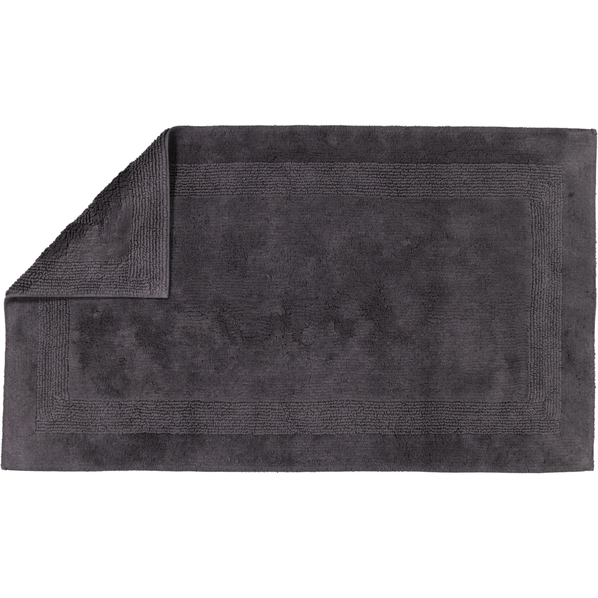 Cawö Home Badteppiche Luxus Badteppich 1000 basalt - 740 - 70x120 cm