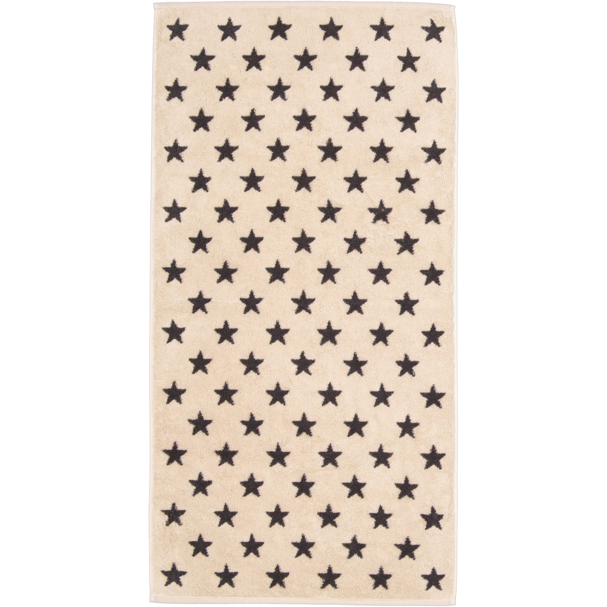 Cawö Handtücher NEW STARS Sterne klein 6261 beige/basalt - 37 - Handtuch 50x100 cm