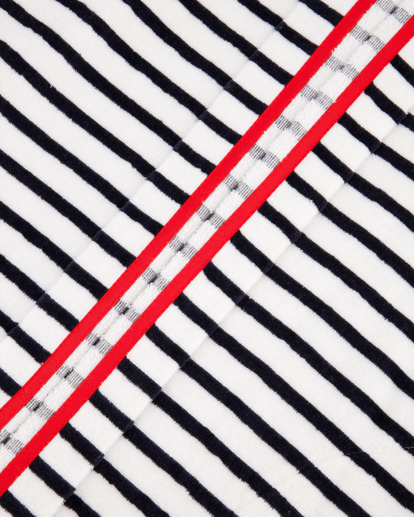 Cawö - Damen Bademantel Kapuze 1243 - Farbe: schwarz-weiß - 96
