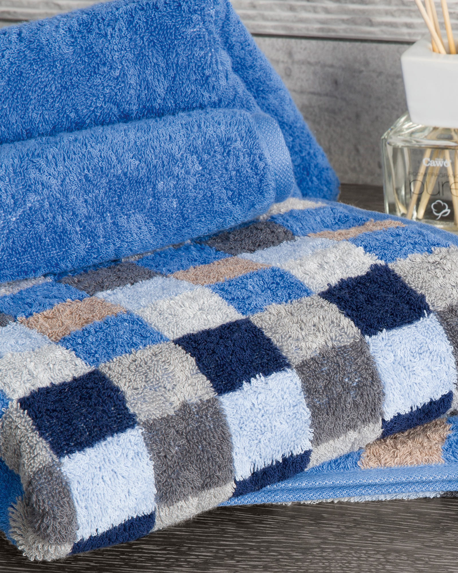 Cawö - Unique Karo 942 - Farbe: saphir - 11