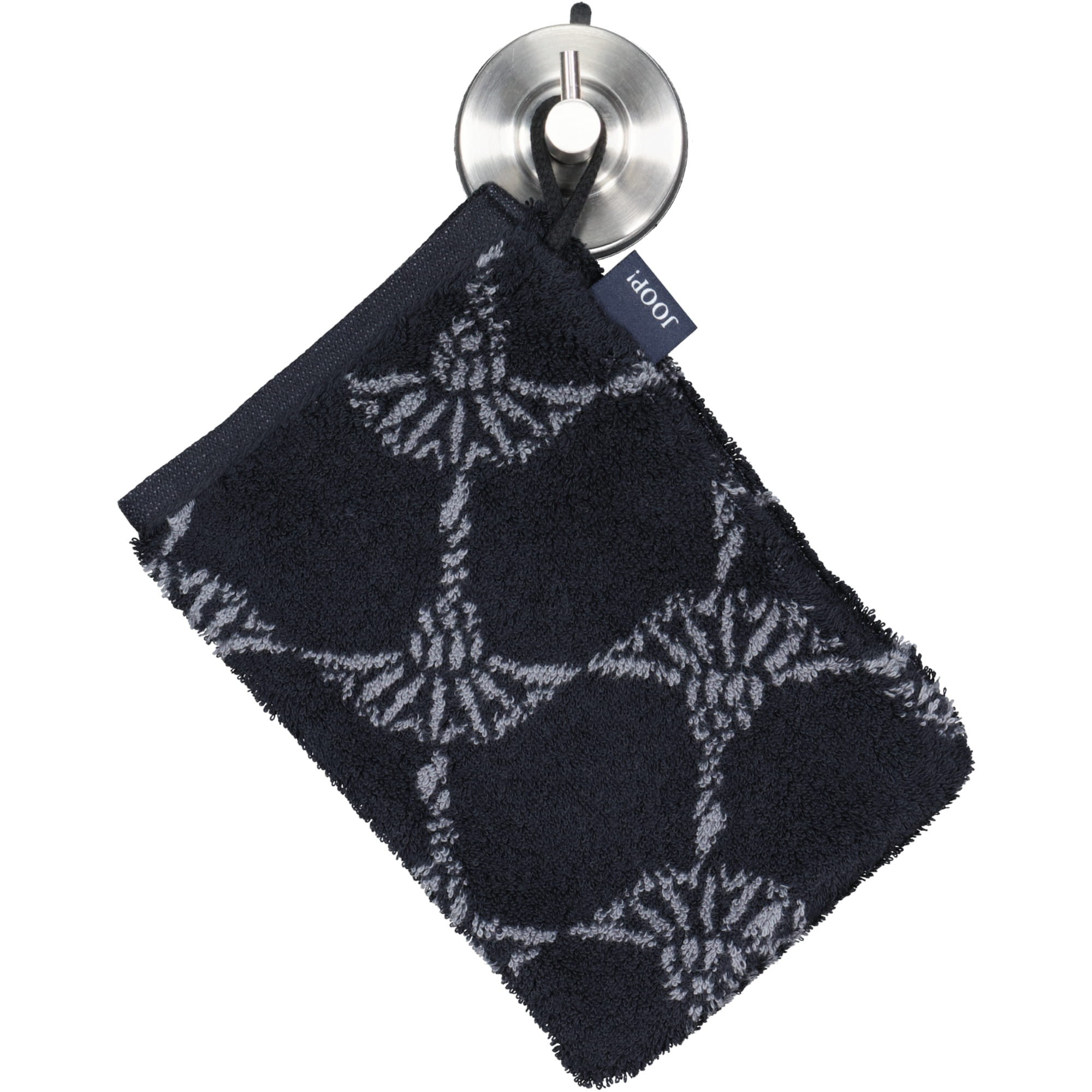 JOOP! Cornflower 1611 - Farbe: Schwarz - 90 - Waschhandschuh 16x22 cm