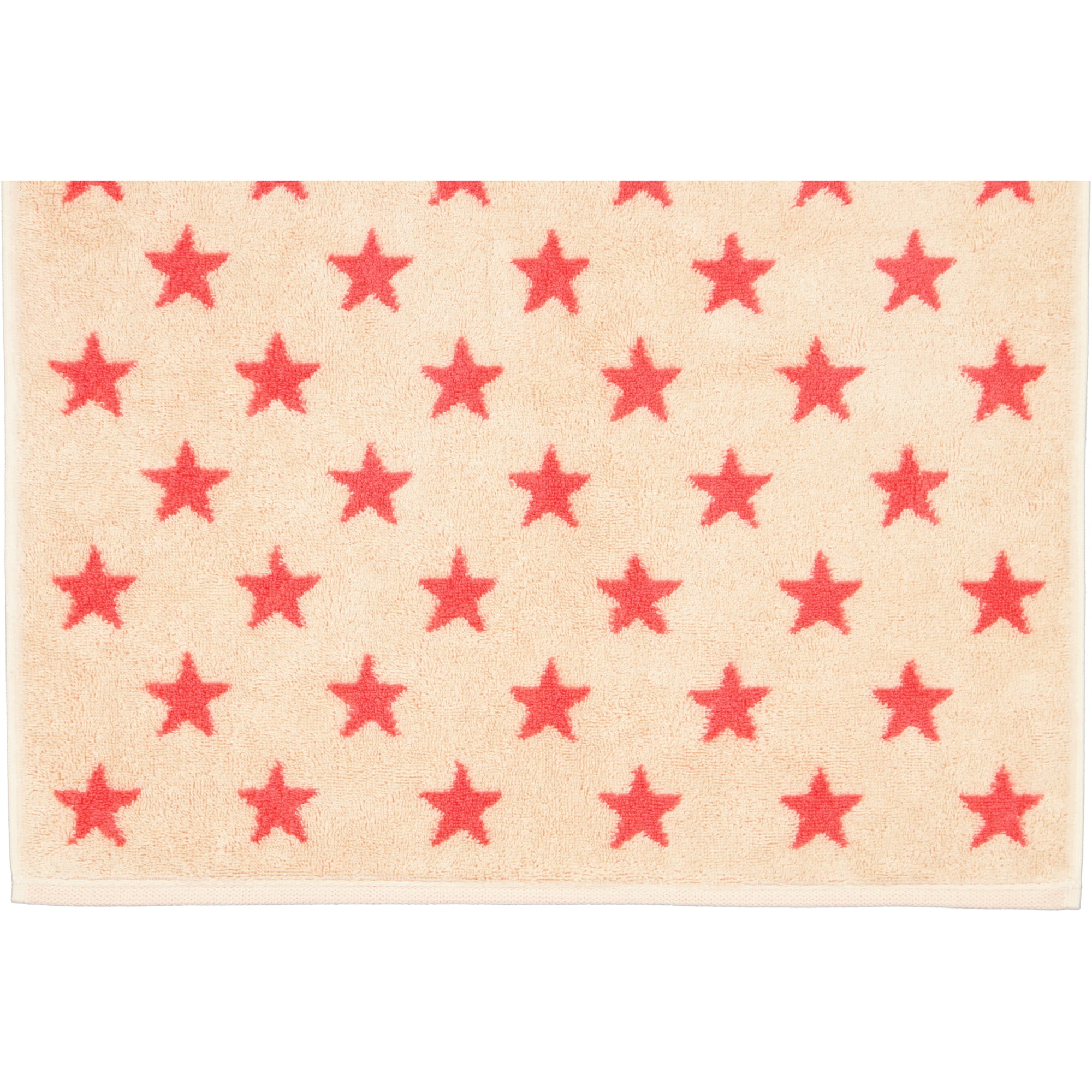 Cawö Handtücher NEW STARS Sterne klein 6261 beige/pink - 32 - Gästetuch 30x50 cm