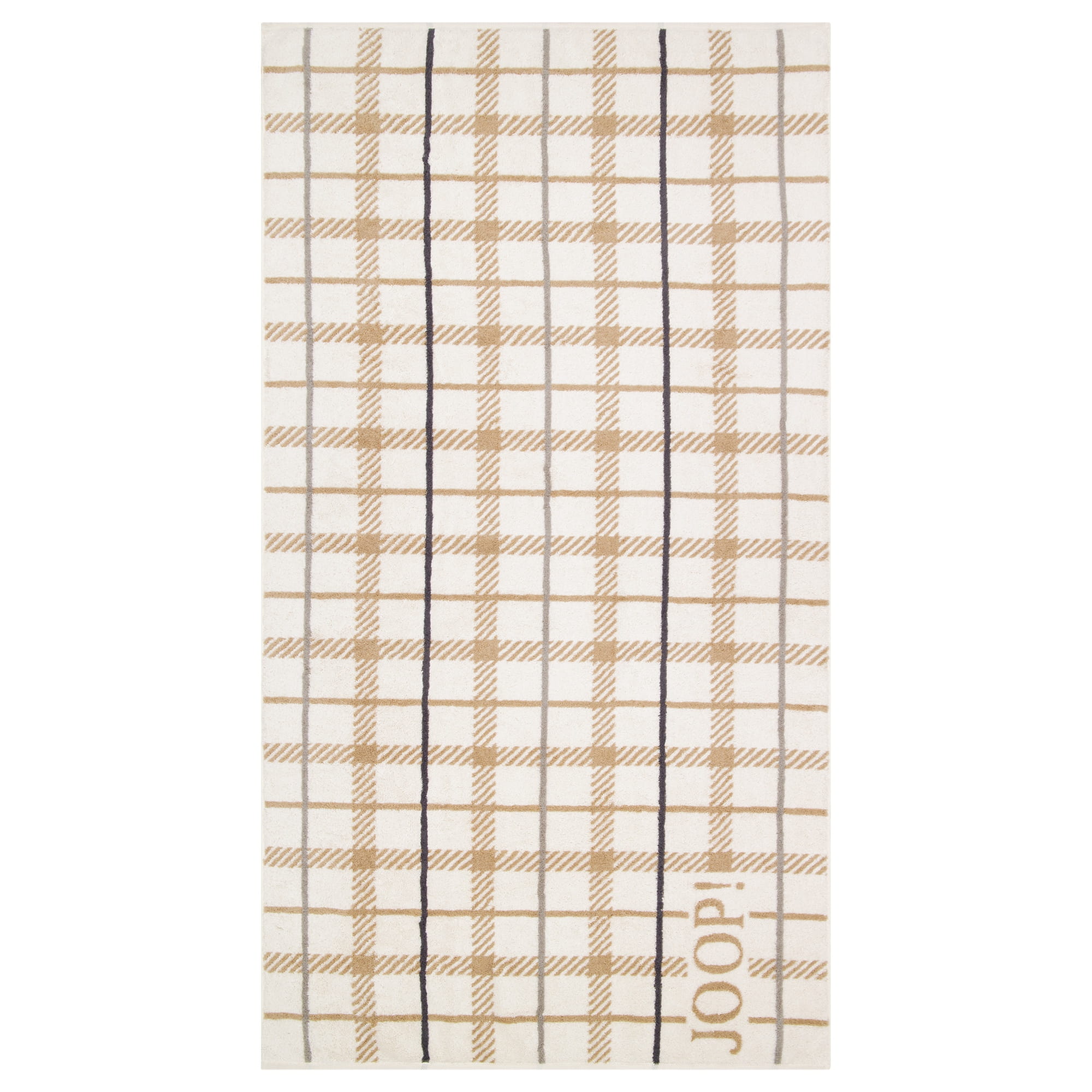 JOOP! Handtücher Contour Checked 1715 Creme - 37 - Duschtuch 80x150 cm