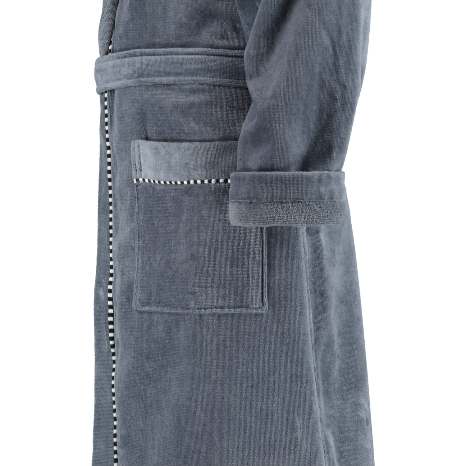 Esprit Bademantel Box Kapuze - Farbe: grey steel - 740