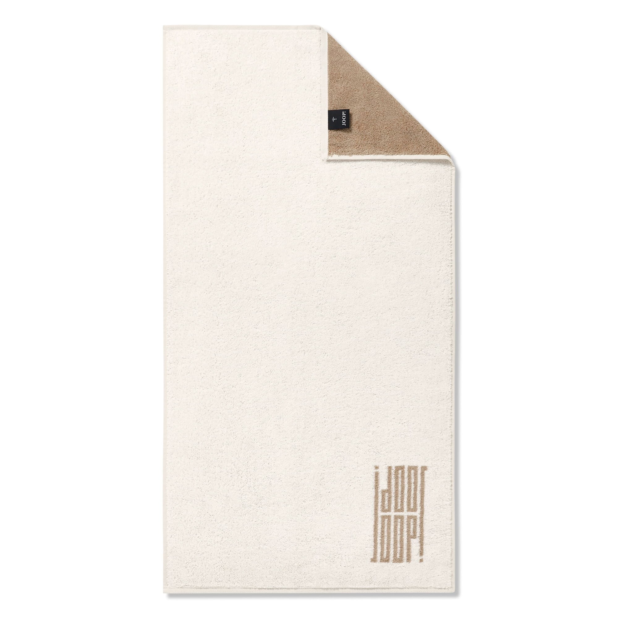JOOP! Handtücher Bars Doubleface 1724 Creme - 33 - Handtuch 50x100 cm