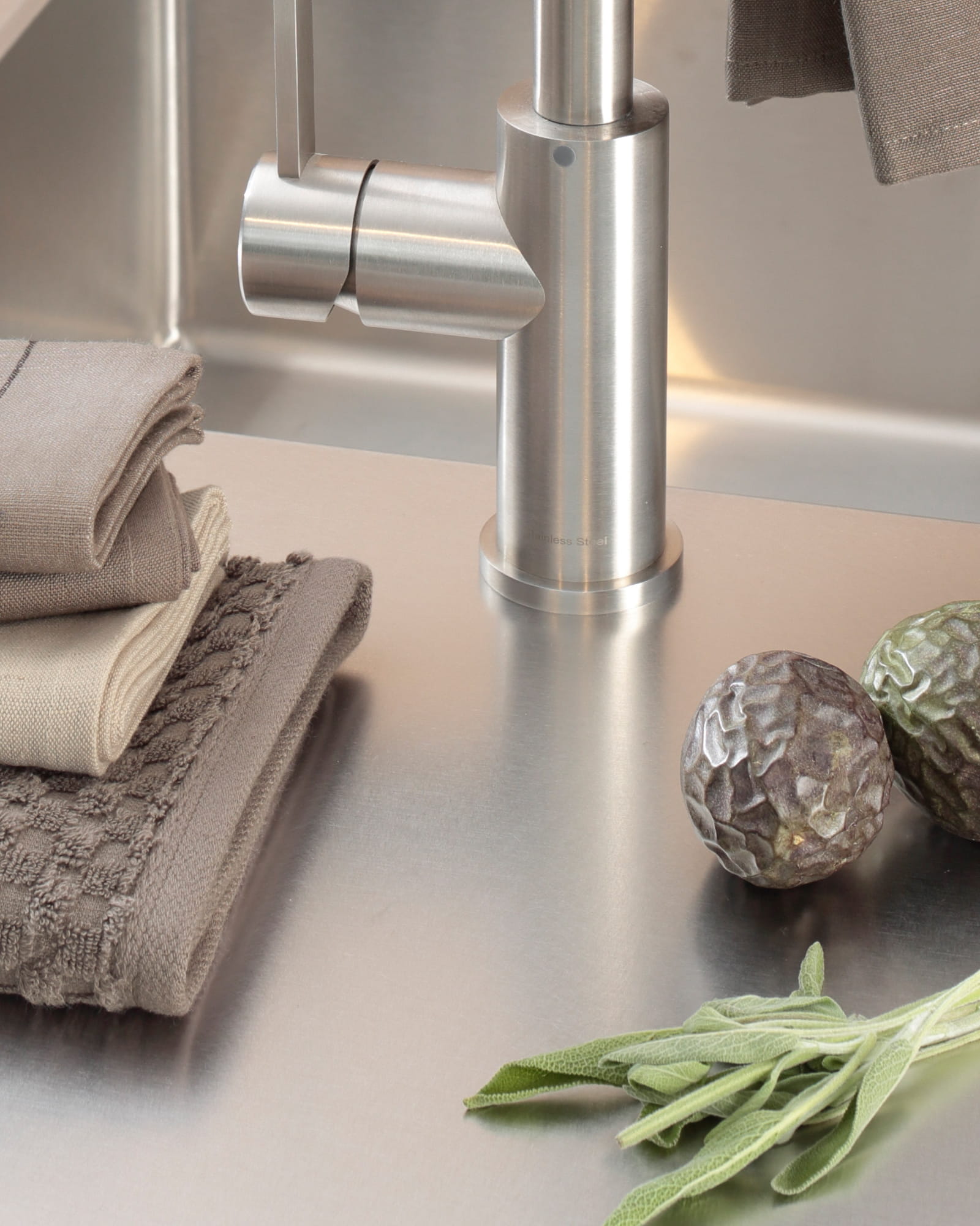 Cawö Home Geschirrtücher Cuisine Nature Uni 531 muskat - 33 - 50x70 cm