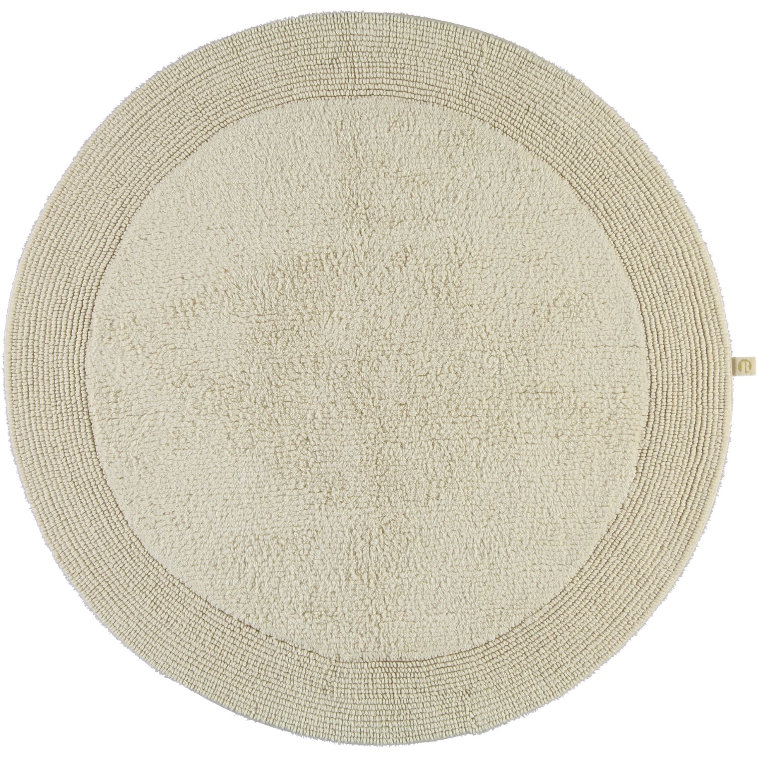 Rhomtuft - Badteppiche Exquisit - Farbe: natur-jasmin - 20 - 100 cm rund
