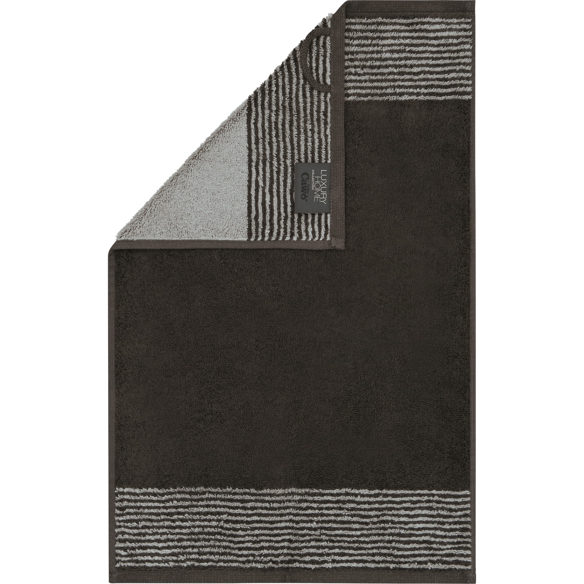 Cawö Handtücher Luxury Home Two-Tone 590 basalt - 73 - Gästetuch 30x50 cm