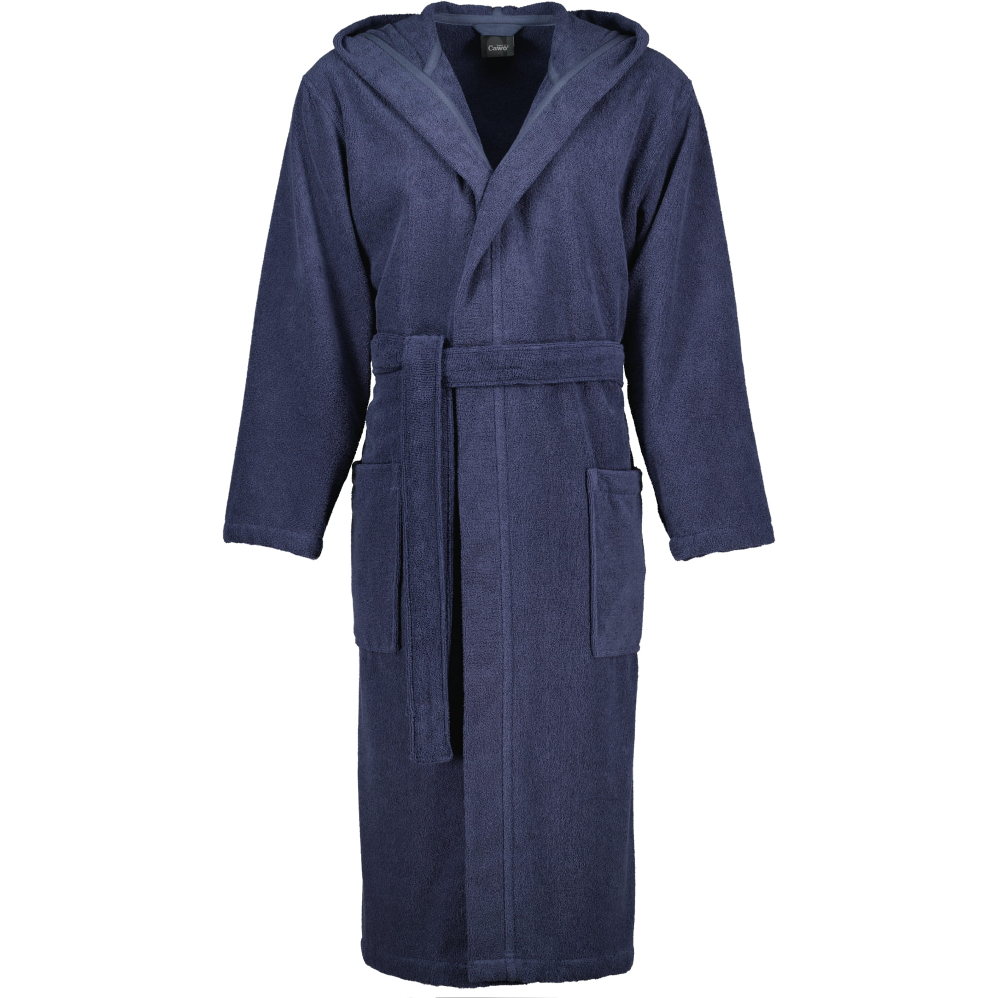 Cawö Home Herren Bademantel Kapuze 829 - Farbe: blau - 17