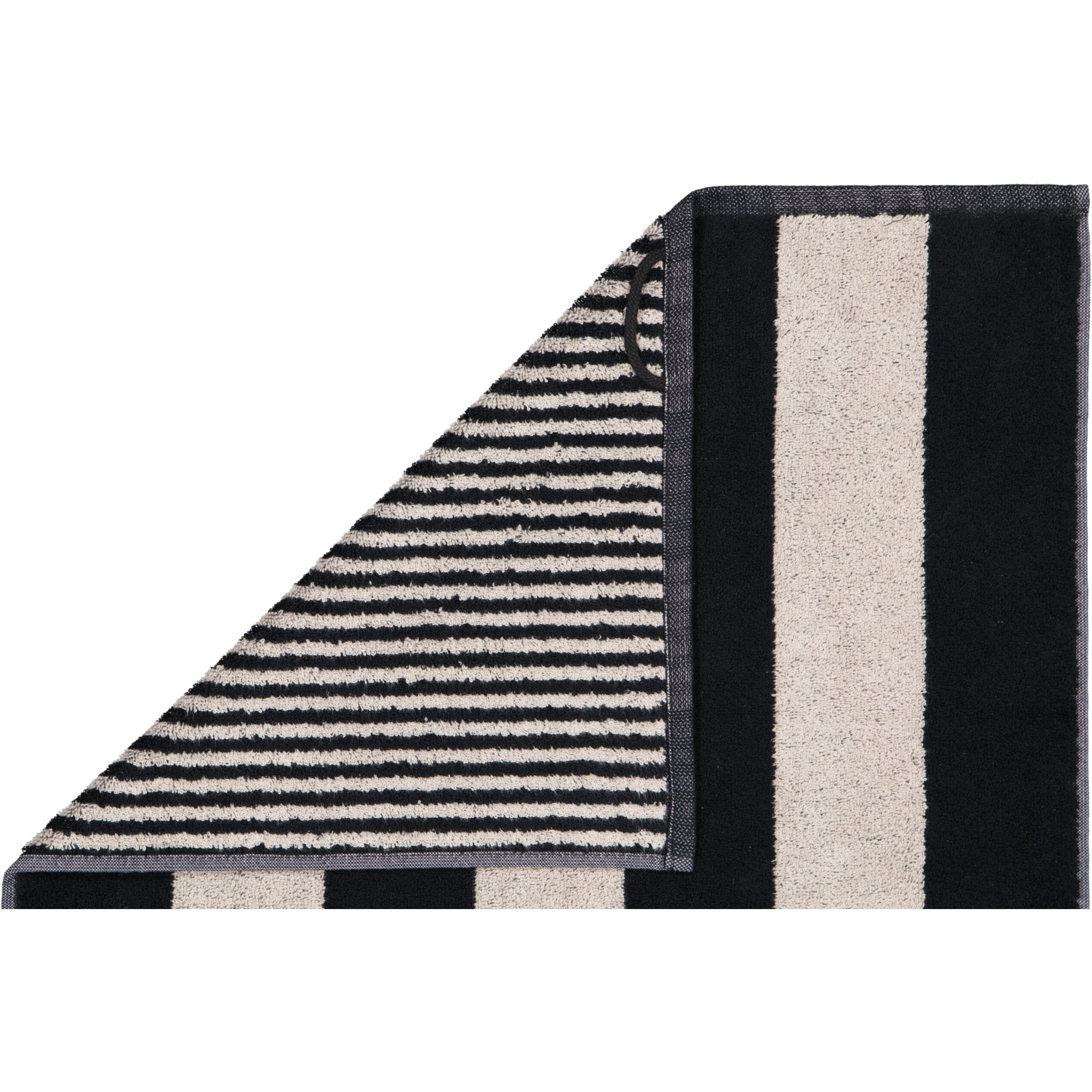 Möve Handtücher Superwuschel Blockstreifen black/cashmere - 082