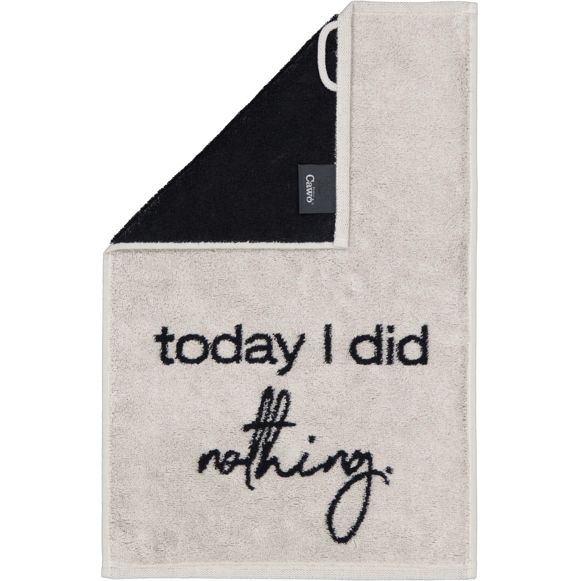 Cawö Gästetücher Postcard Towels Edition 100 today I did nothing - 04 - Gästetuch 30x50 cm