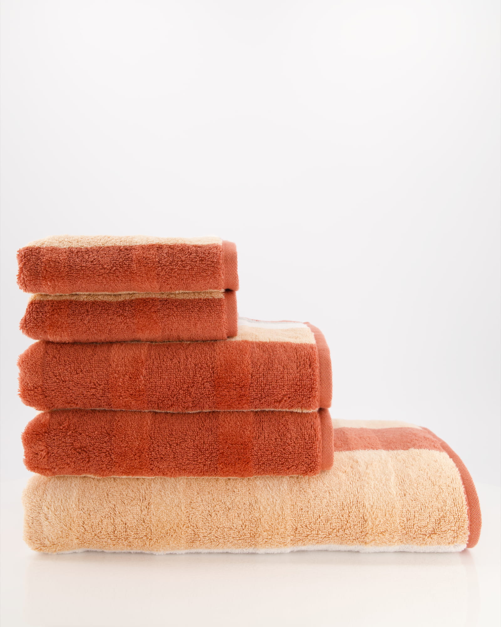 Cawö Handtücher Noblesse Stripe 1087 brick - 33