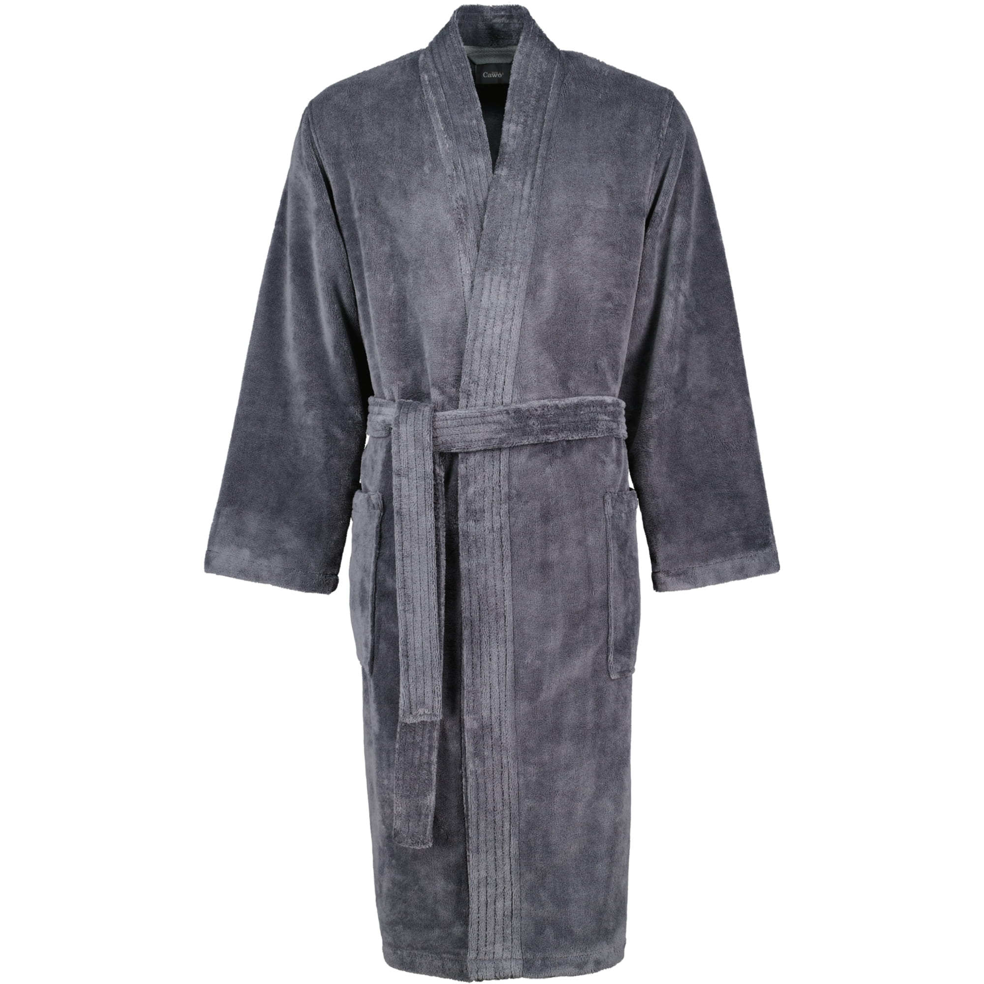 Cawö Home Herren Bademantel Kimono 800 - Farbe: anthrazit - 71 (807)
