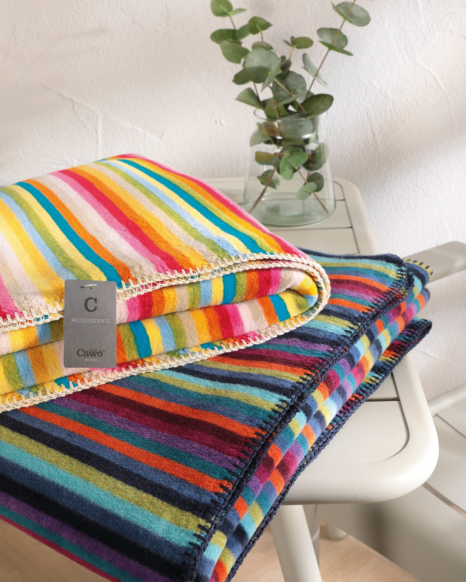 Cawö - Life Style Streifen 7048 - Farbe: 84 - multicolor - Handtuch 50x100 cm