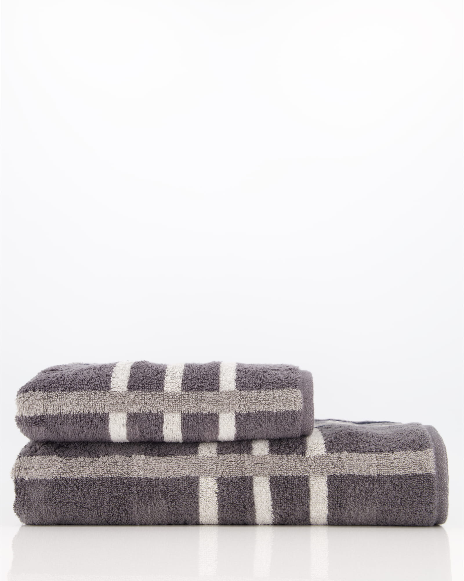 Cawö Handtücher Noblesse Check 1089 anthrazit - 77 - Handtuch 50x100 cm
