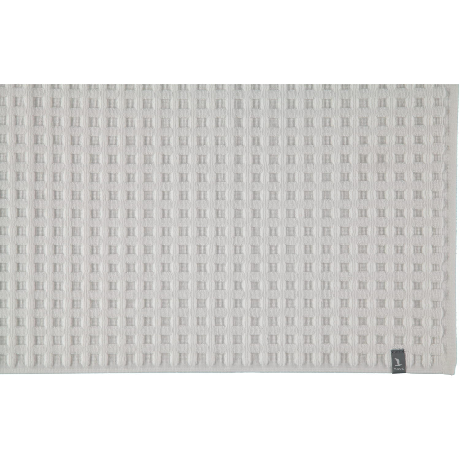Möve Badteppich - Piquee - Größe: 60x100 cm - Farbe: snow - 001 (1-0798/8127)