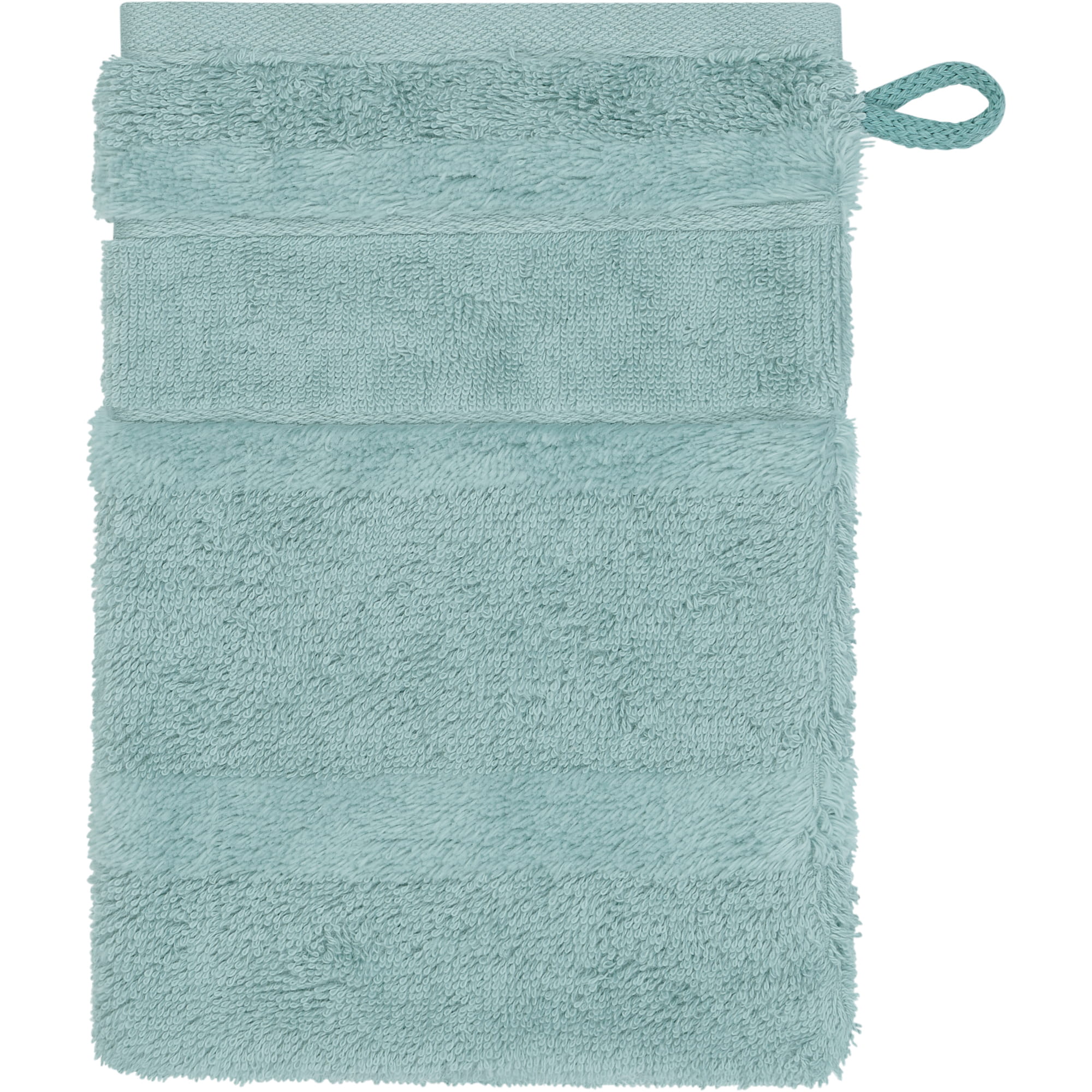 Cawö Handtücher Noblesse2 Uni 1002 emerald/teal - 468 - Waschhandschuh 16x22 cm