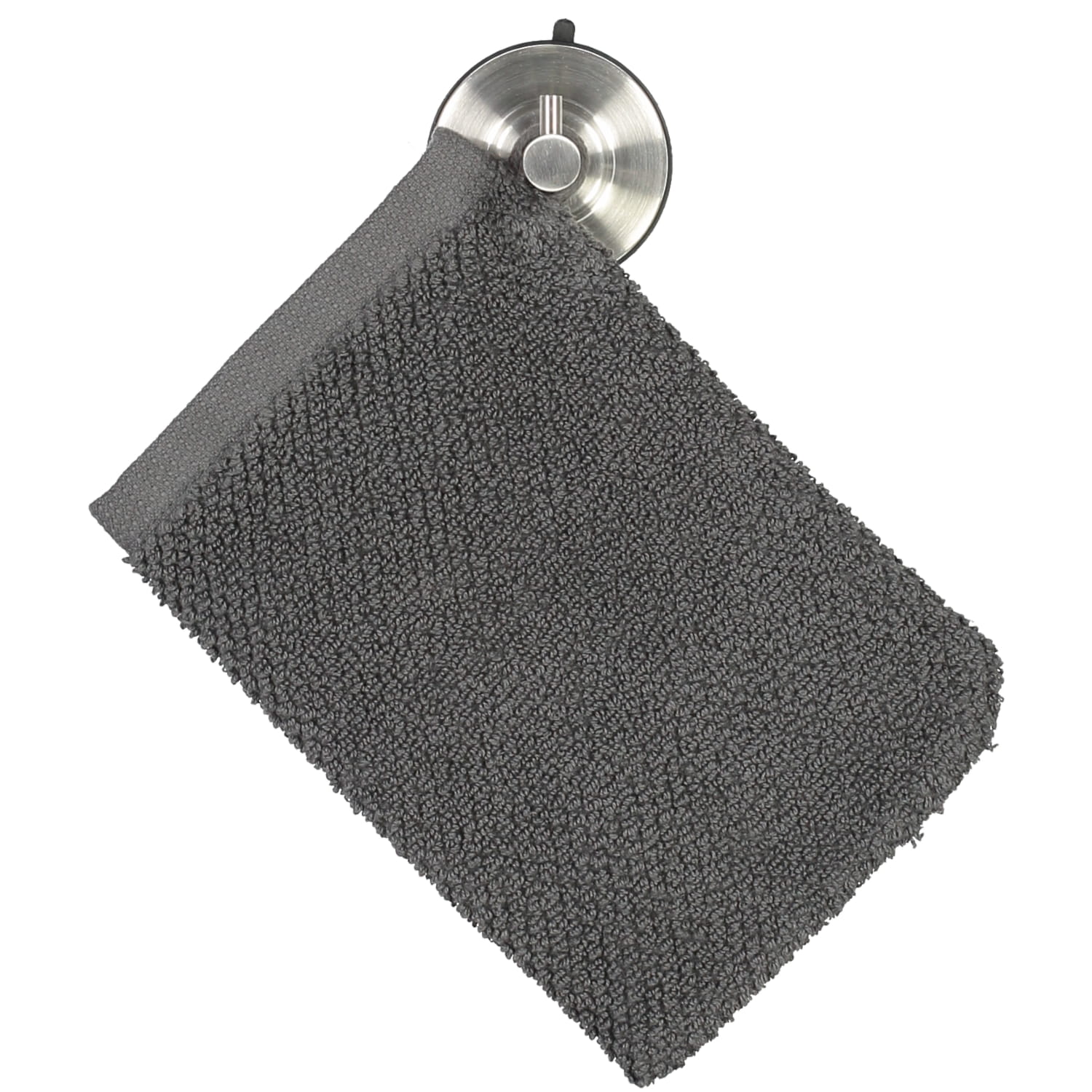 Essenza Connect Organic Uni - Farbe: grey - Waschhandschuh 16x22 cm