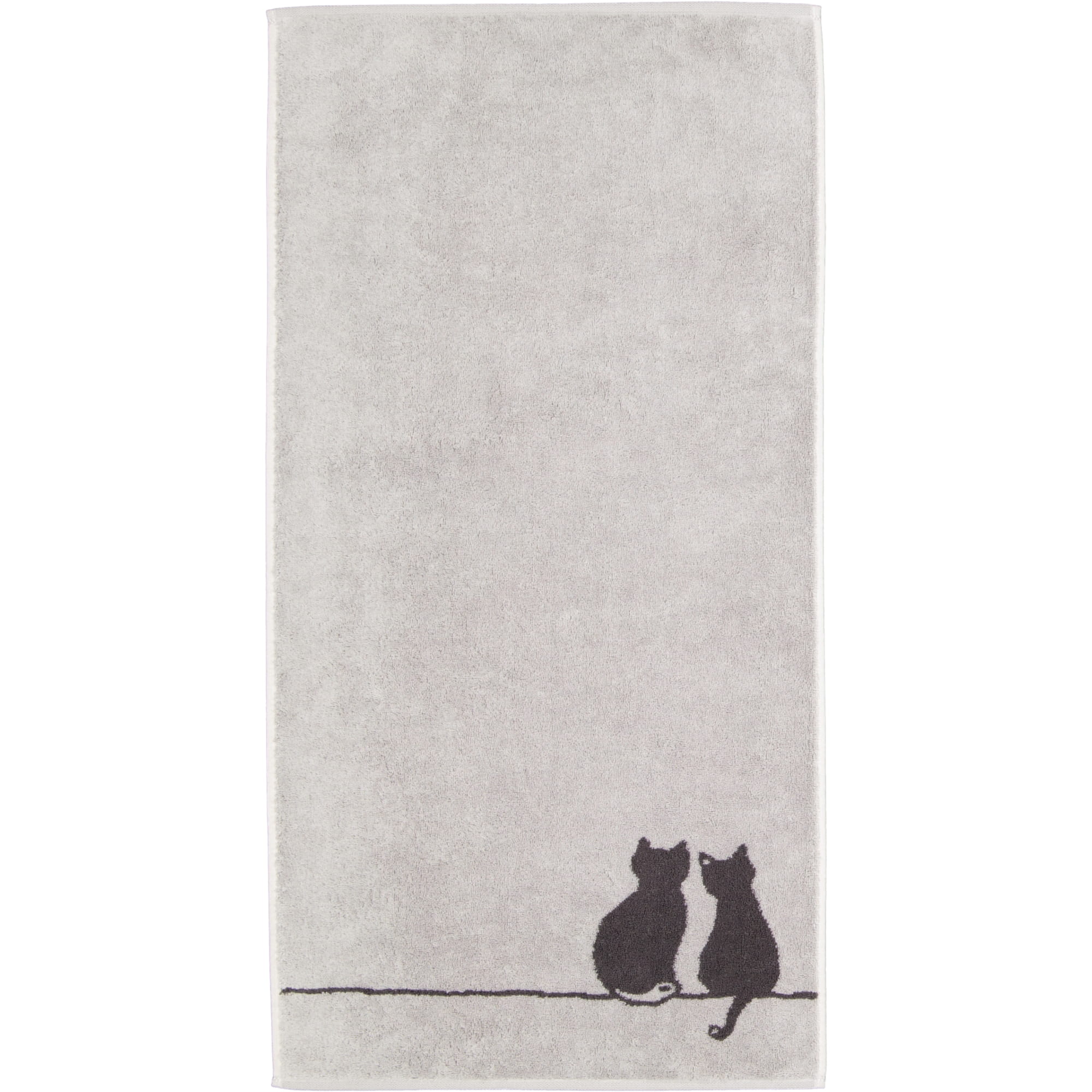Cawö Handtücher CUTE CATS EDITION You & Me 6263 platin/basalt - 70