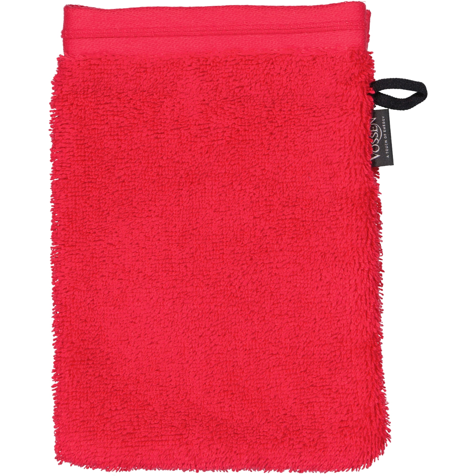 Vossen Handtücher Vegan Life kirschrot - 3680 - Waschhandschuh 16x22 cm