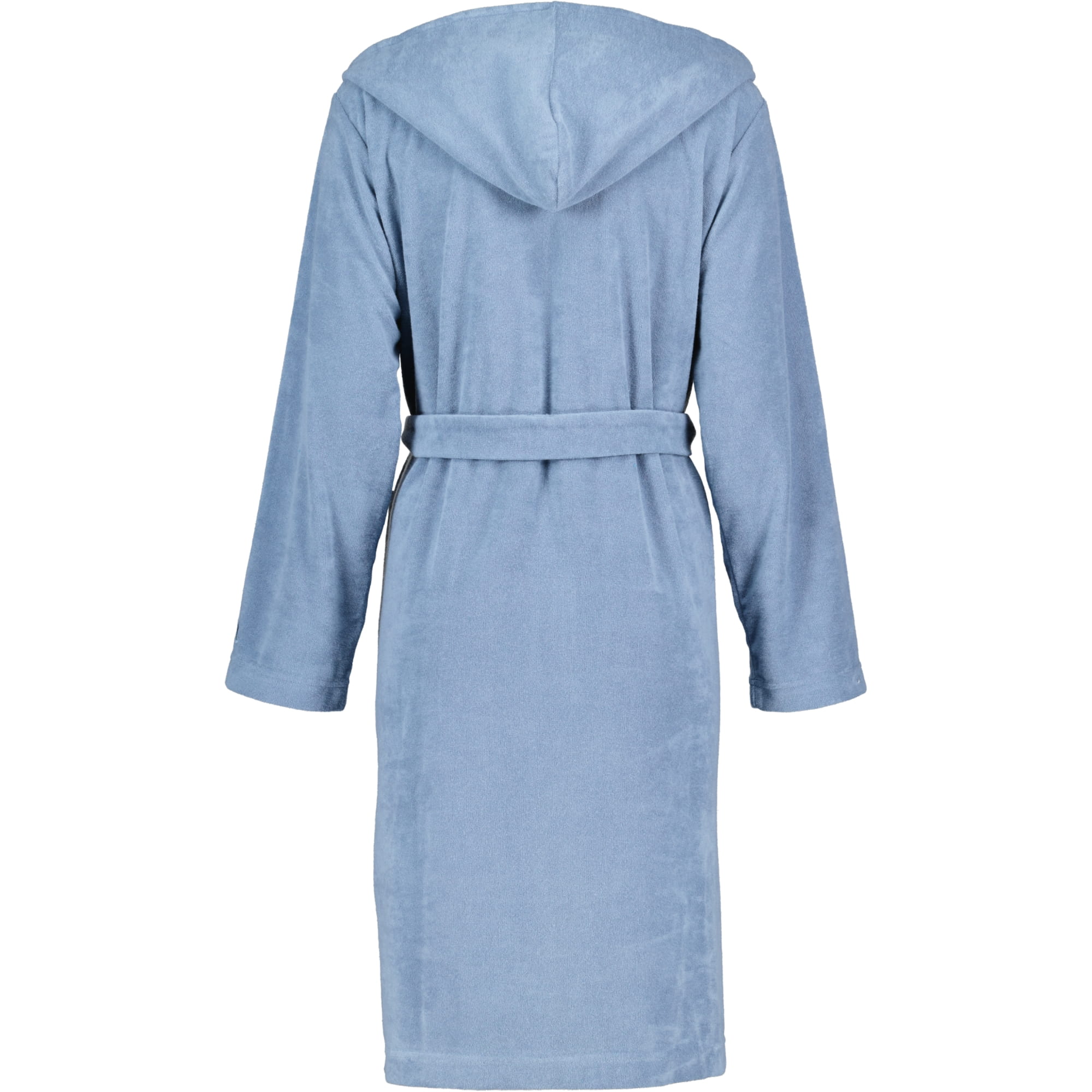 Möve Bademäntel Damen Kapuze Reißverschluss steel blue - 847