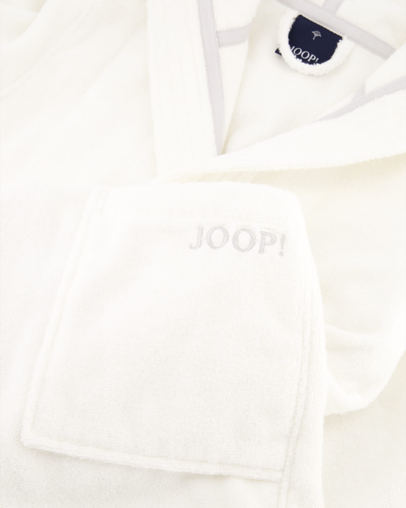 JOOP! Damen Bademantel - Kapuze 1649 - Farbe: Weiß - 600