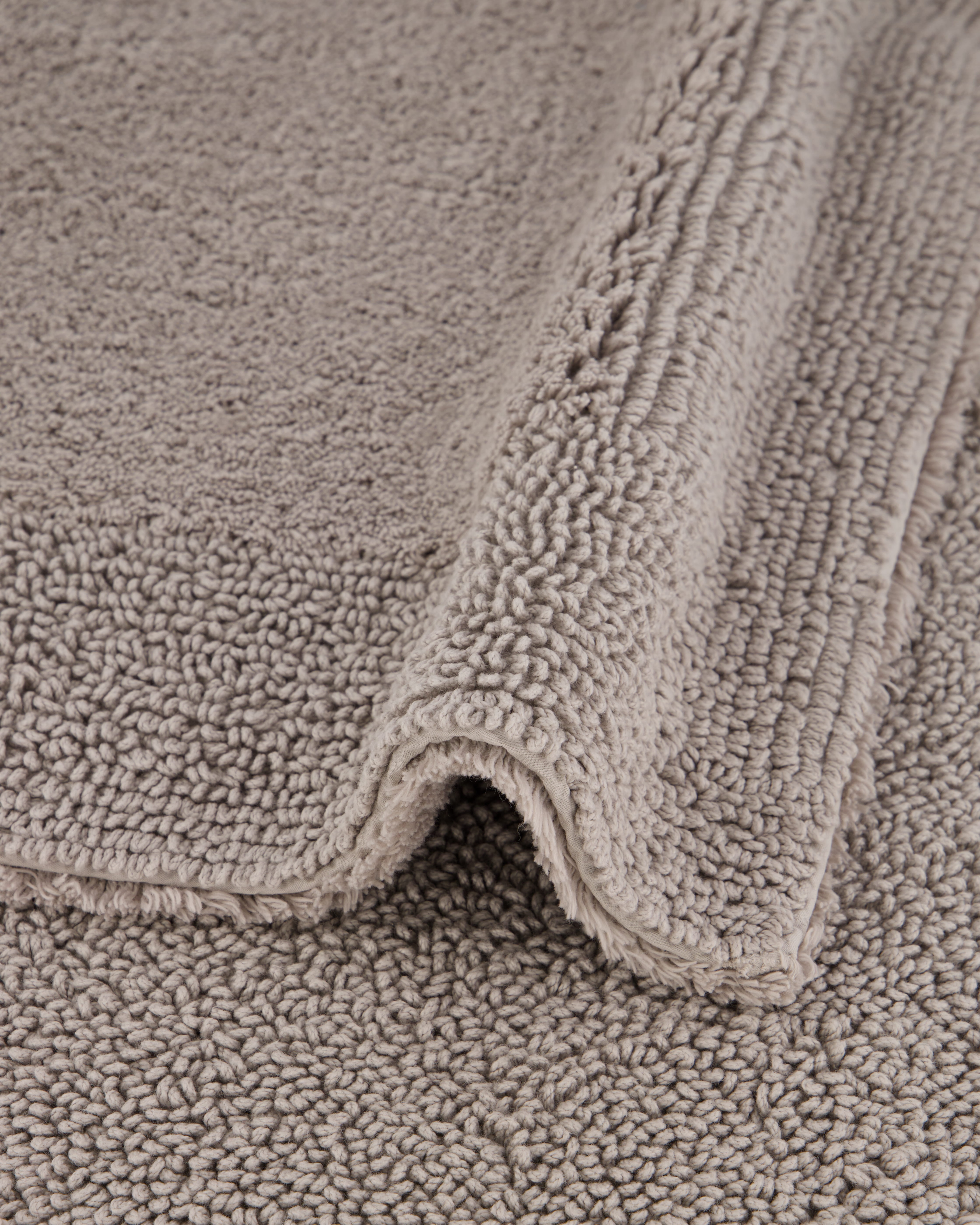 Möve Badteppiche Doubleface silver grey - 823 - 60x100 cm