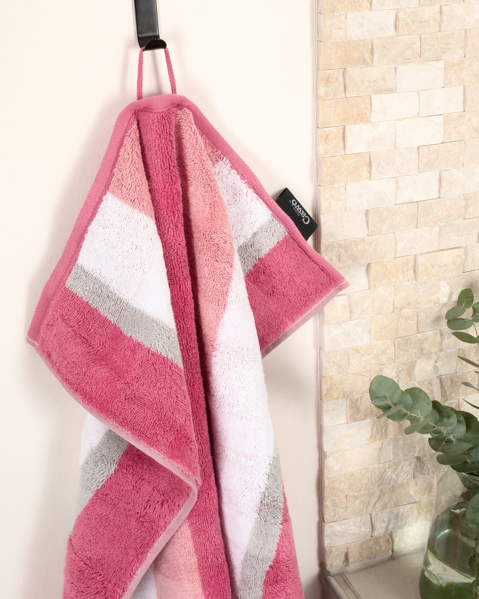 Cawö Handtücher Noblesse Stripe 1087 altrosa - 22