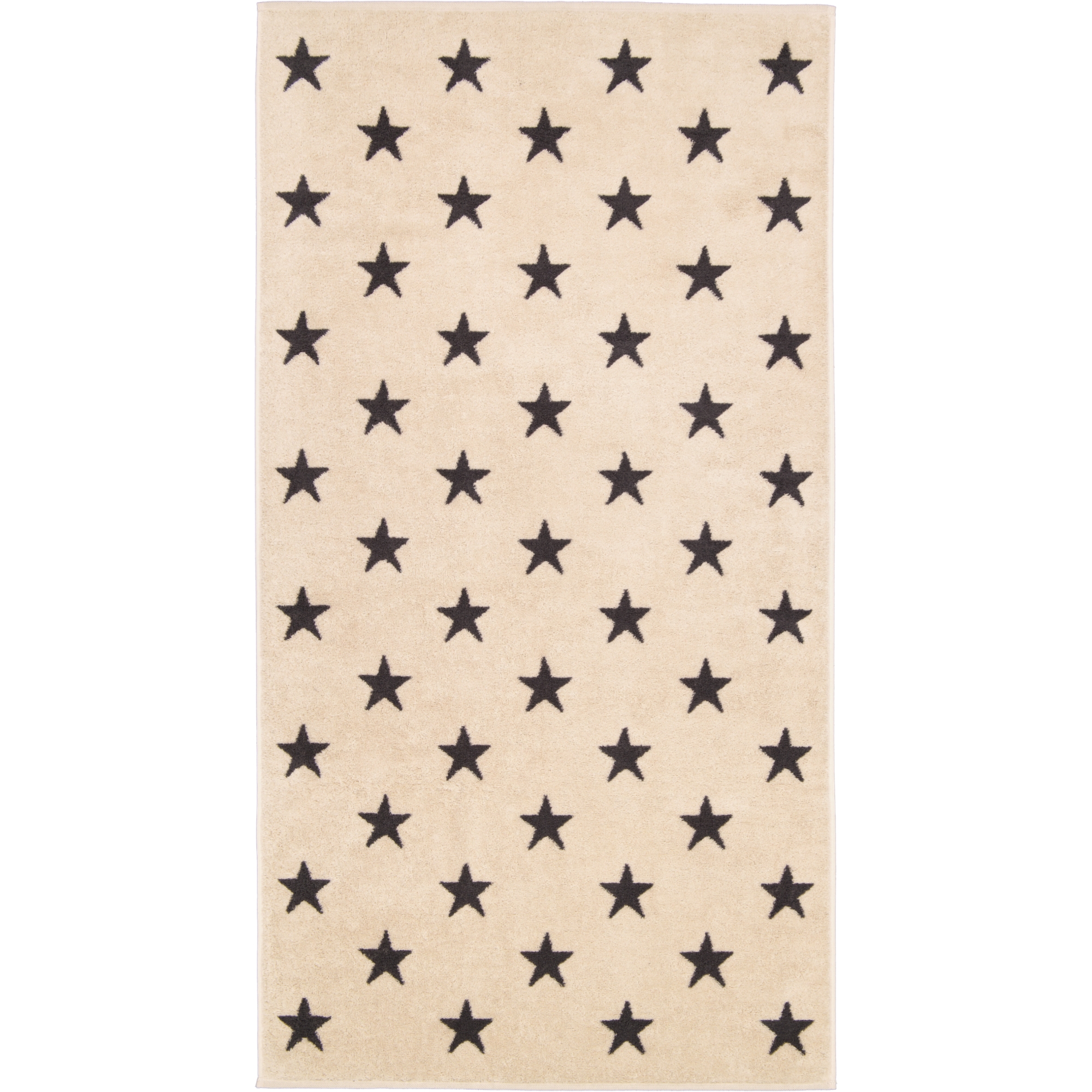 Cawö Handtücher NEW STARS Sterne groß 6260 beige/basalt - 37 - Duschtuch 70x140 cm