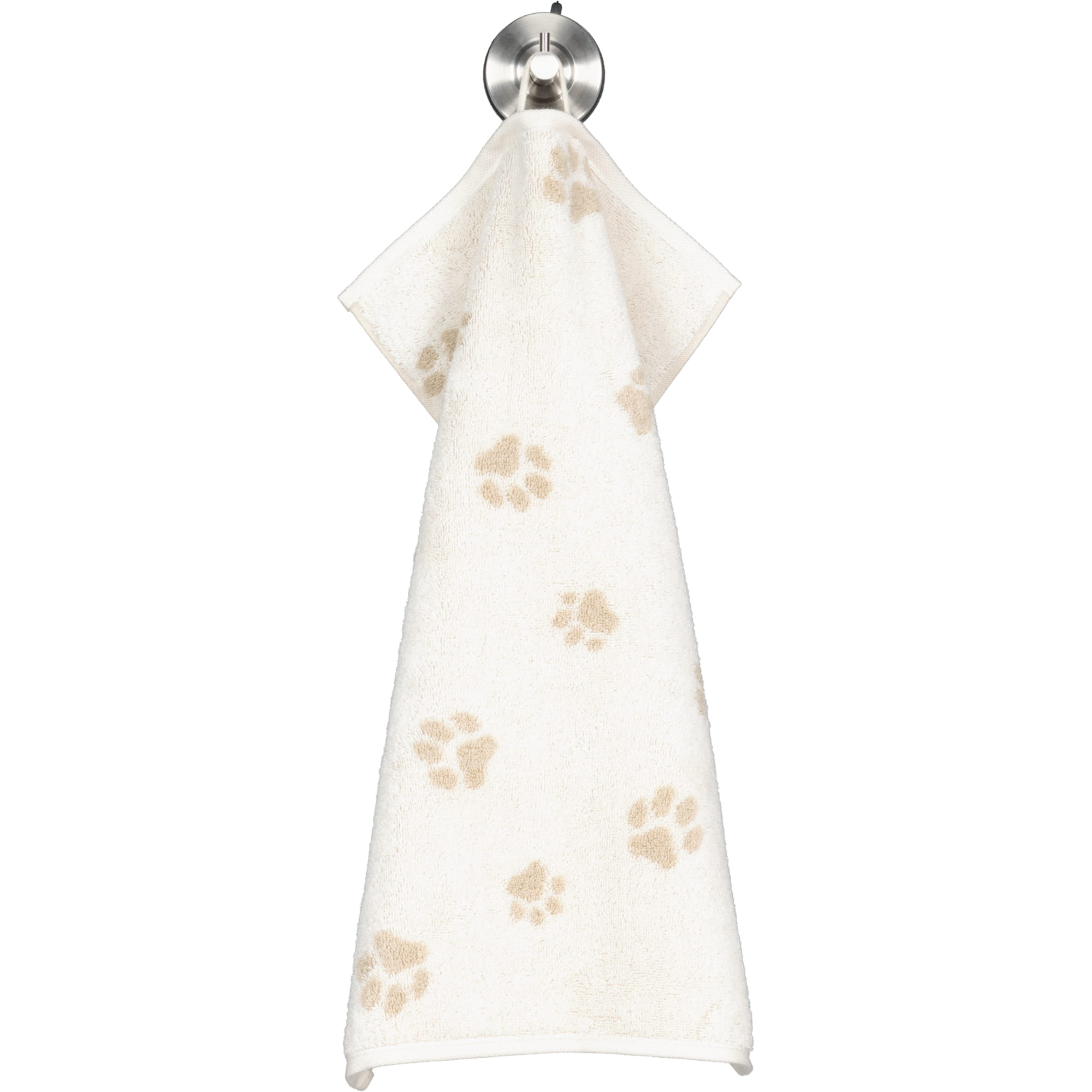 Cawö Handtücher WE LOVE DOGS Paws 6247 Natur-Beige - 33 - Gästetuch 30x50 cm
