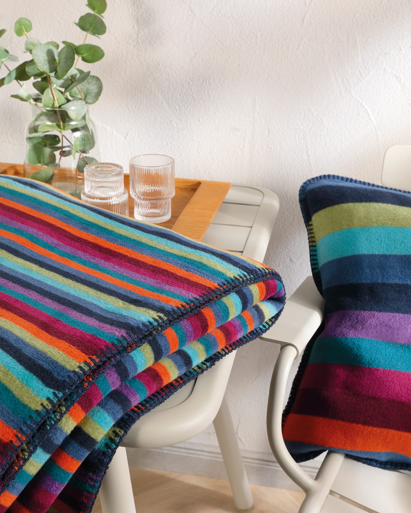 Cawö - Life Style Streifen 7048 - Farbe: 84 - multicolor - Handtuch 50x100 cm