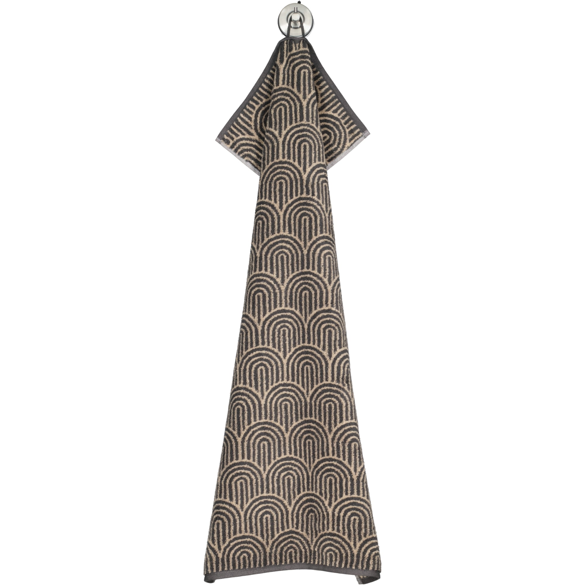 Cawö Handtücher Maison Bögen 6268 basalt - 37 - Handtuch 50x100 cm
