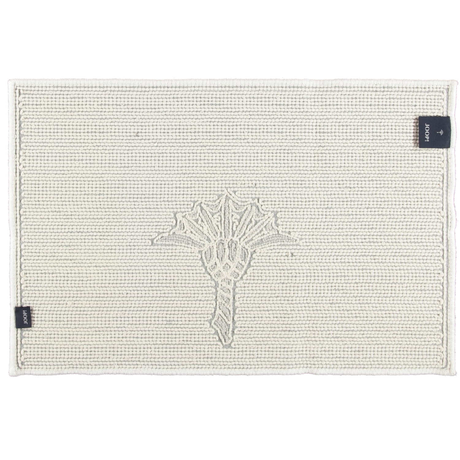 JOOP! Badteppich Cornflower 65 - Farbe: Weiß - 001 - 60x90 cm