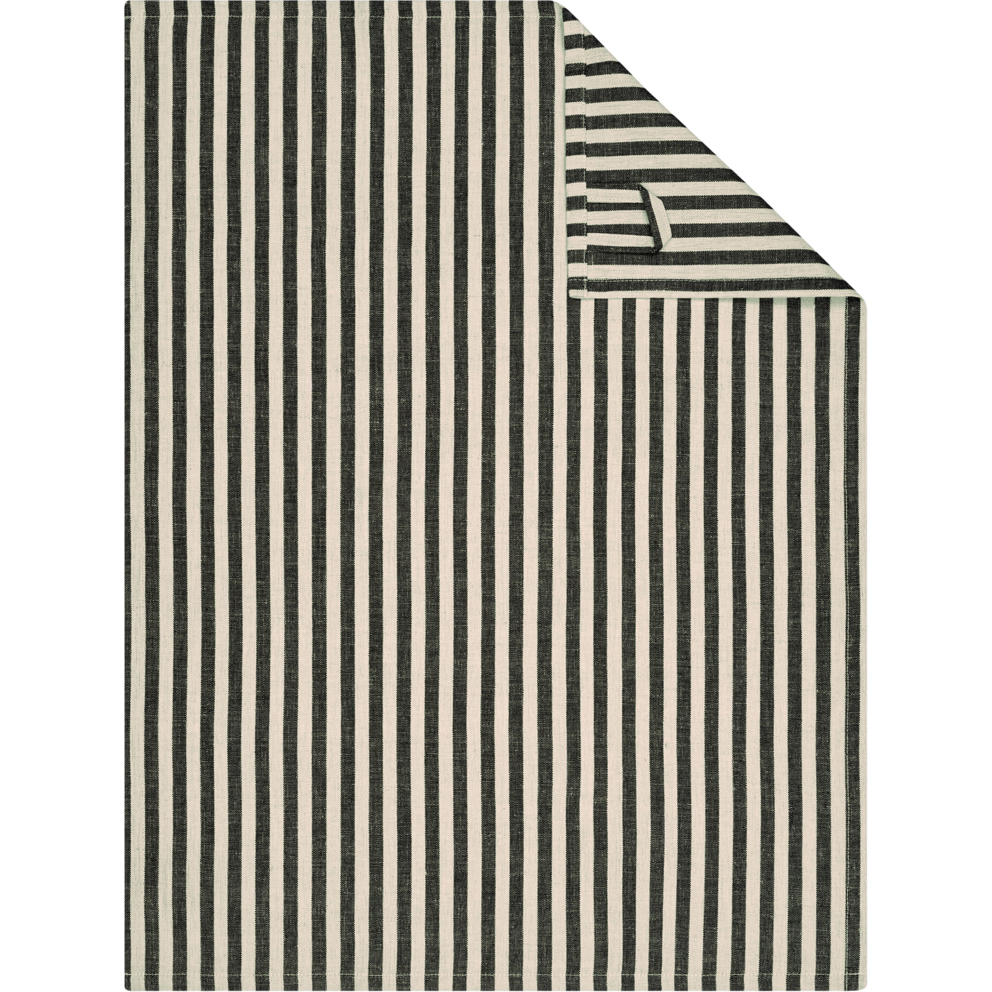 Cawö Home Geschirrtücher Linen Classics Streifen 537 schwarz - 93 - 50x70 cm