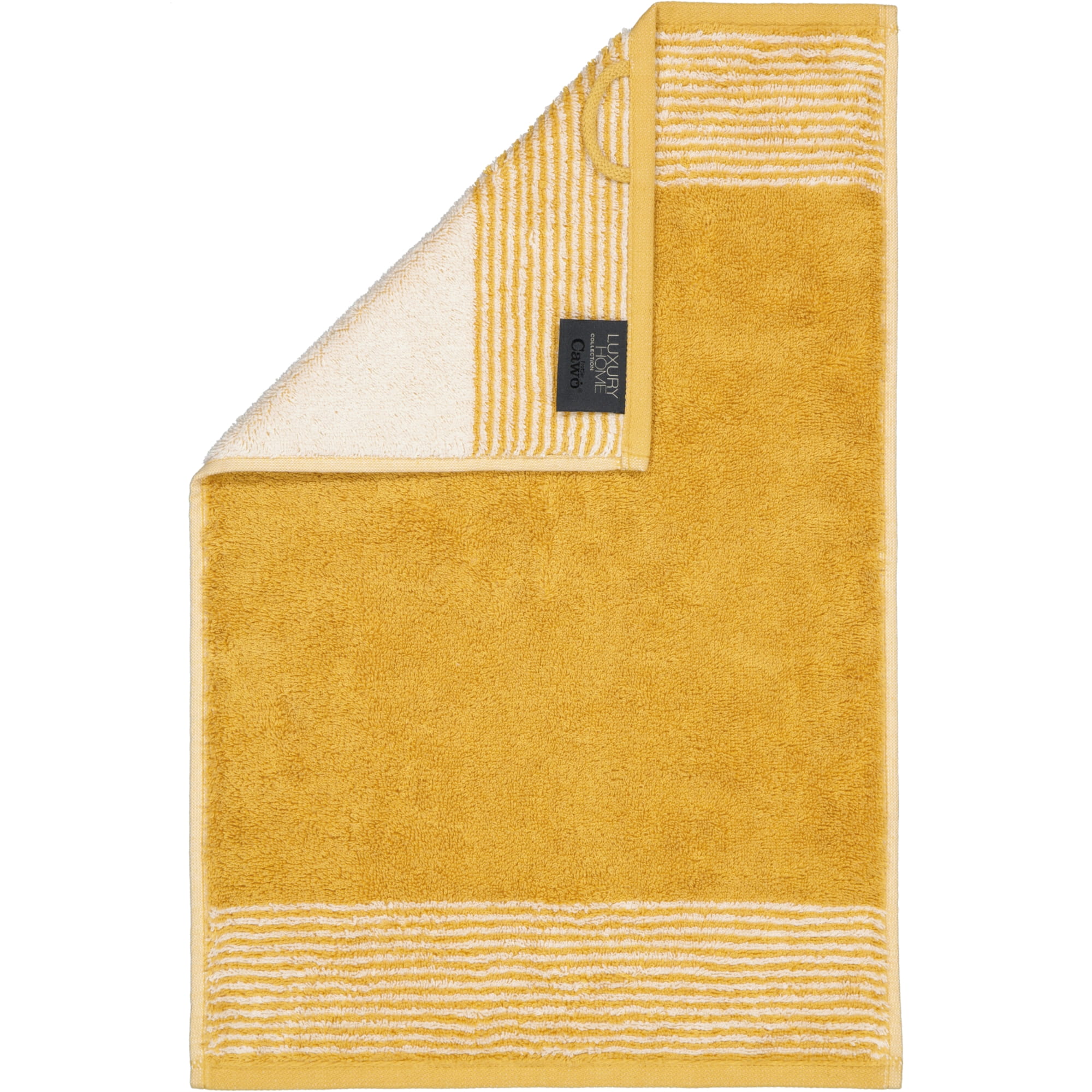 Cawö Handtücher Luxury Home Two-Tone 590 gold - 53 - Gästetuch 30x50 cm