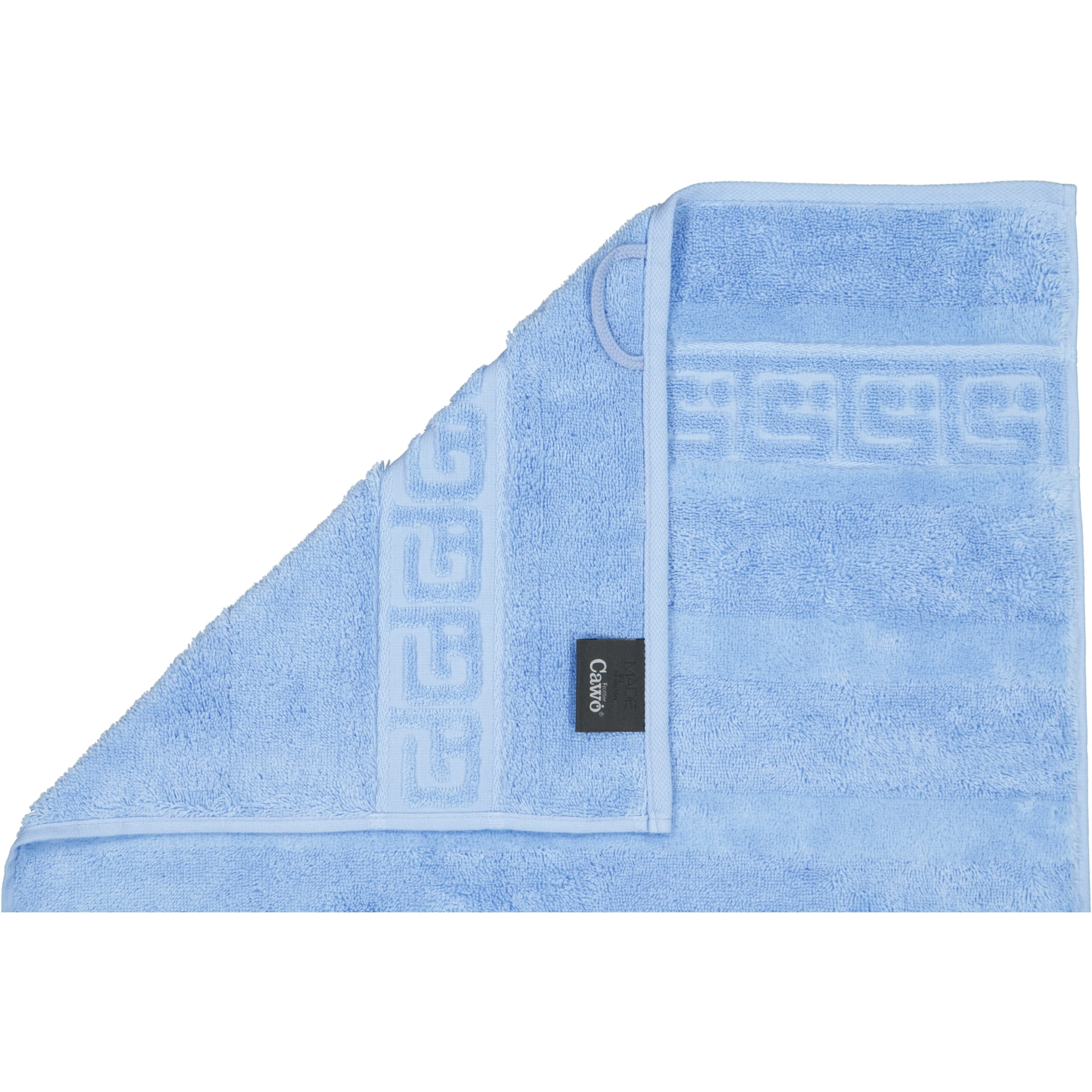 Cawö - Noblesse Uni 1001 - Farbe: 188 - mittelblau - Seiflappen 30x30 cm