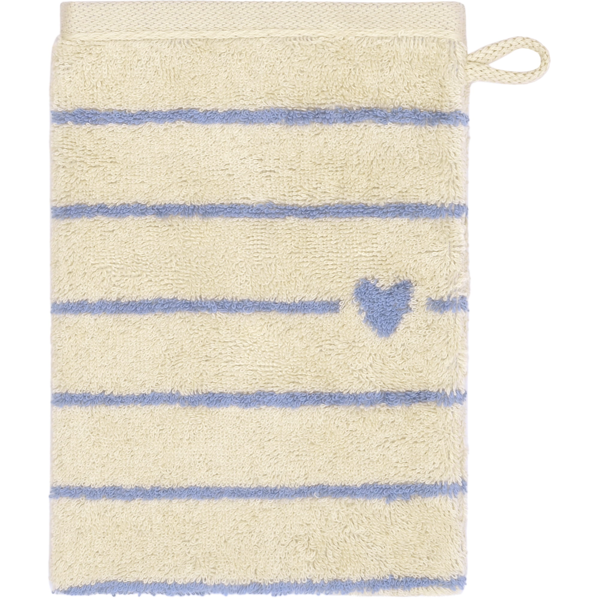 Cawö Handtücher Heart Beats Lines & Hearts 6276 capri - 31 - Waschhandschuh 16x22 cm