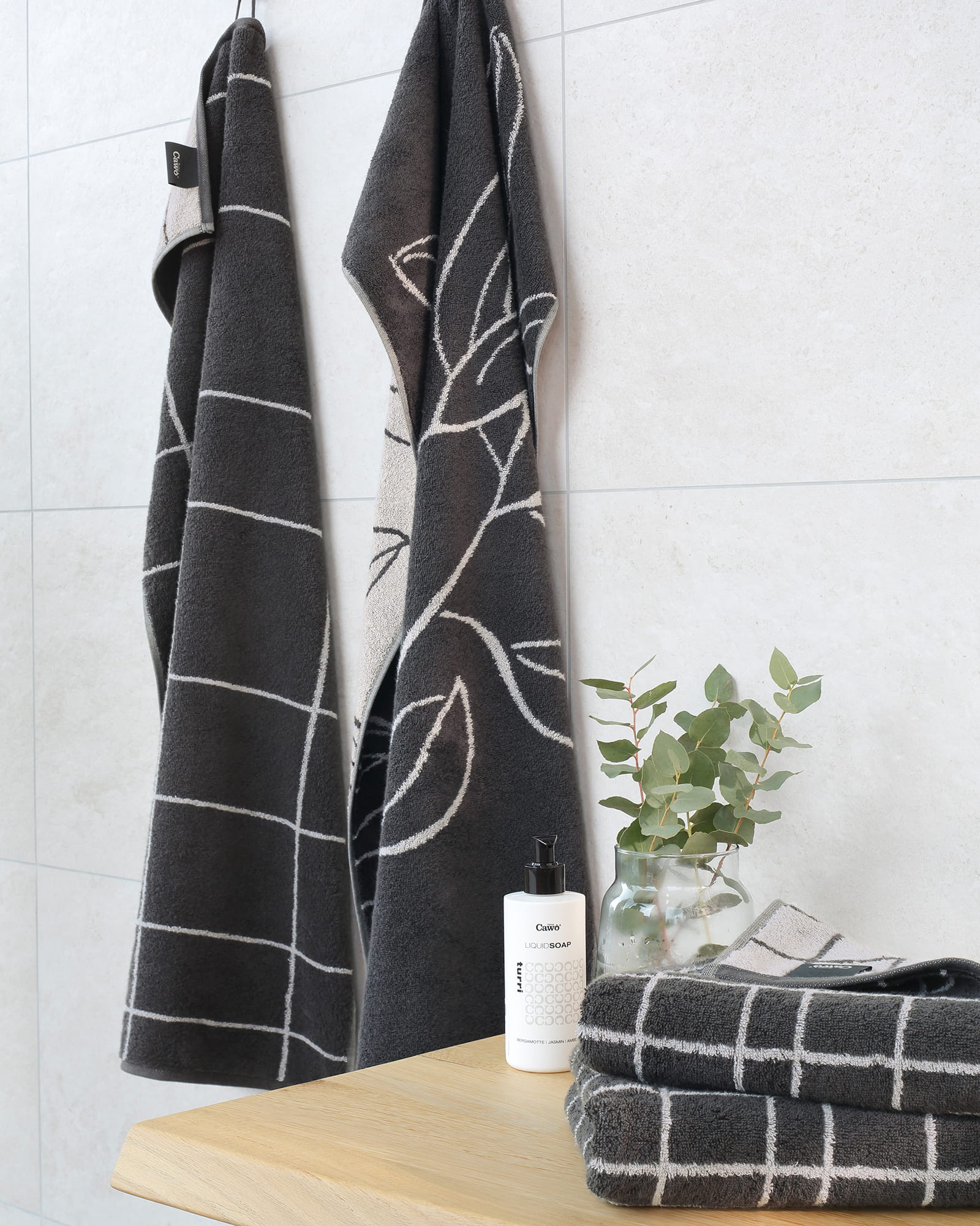 Cawö Handtücher Atelier Floral 6239 basalt - 77