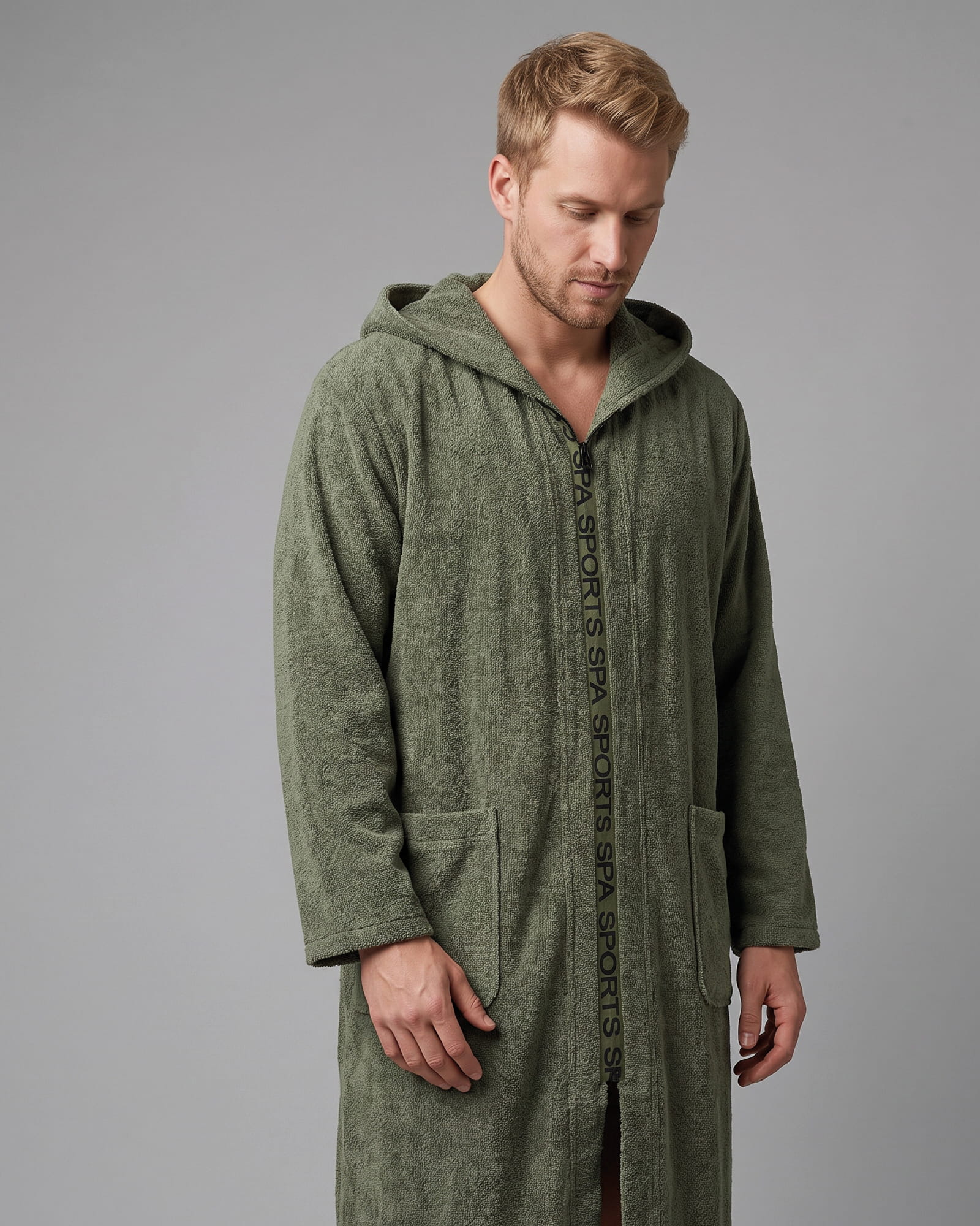 Cawö Bademäntel Herren Kapuze Kapuze 6850 field - 453