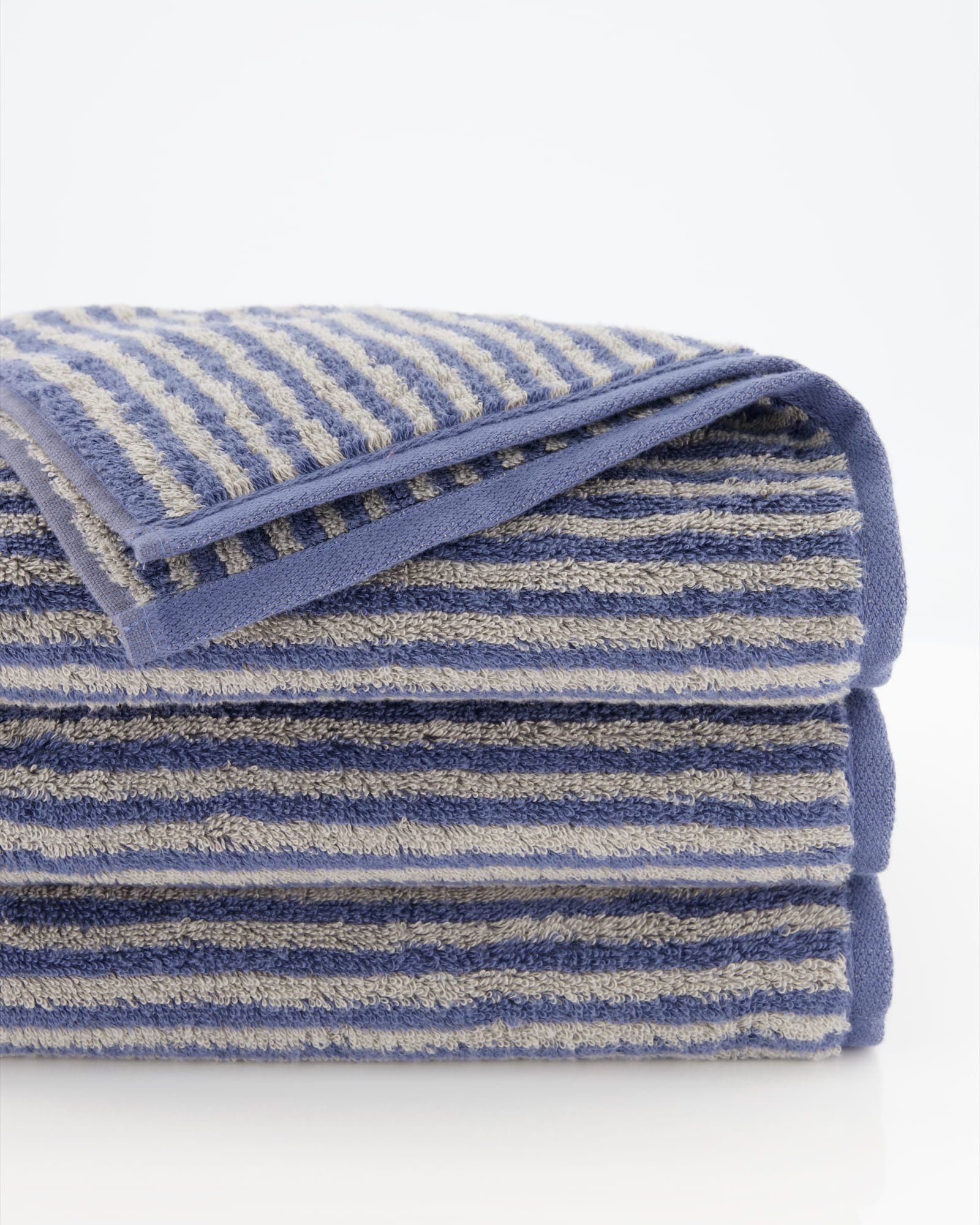 Cawö Handtücher Two-Tone Stripes 480 nachtblau - 10