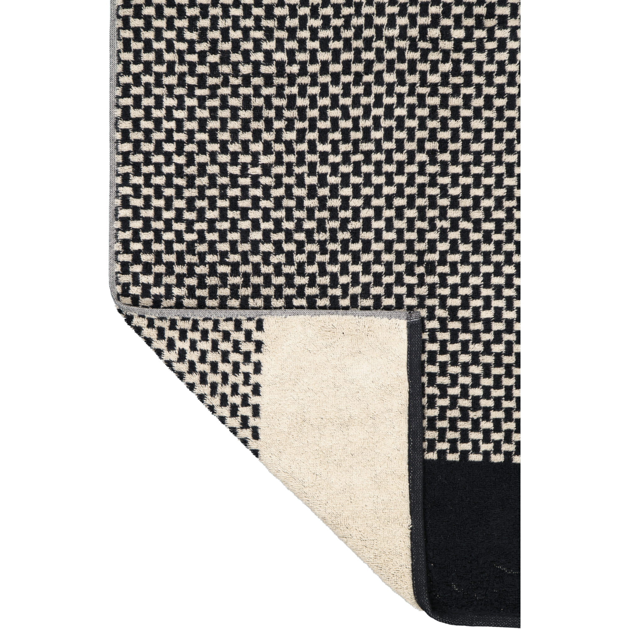 Cawö Saunatuch Natural Allover 6220 80x200 cm - Farbe: natur-schwarz - 39