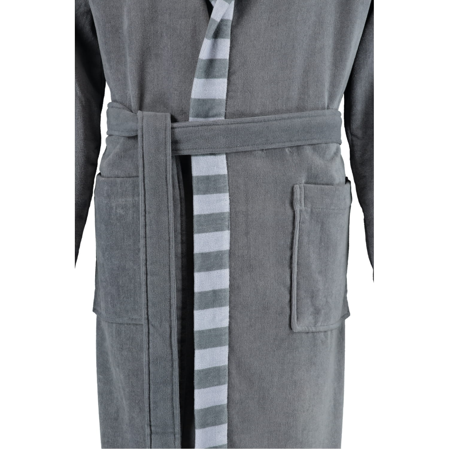 Esprit Herren Bademantel Day Men Kapuze - Farbe: grey steel - 740
