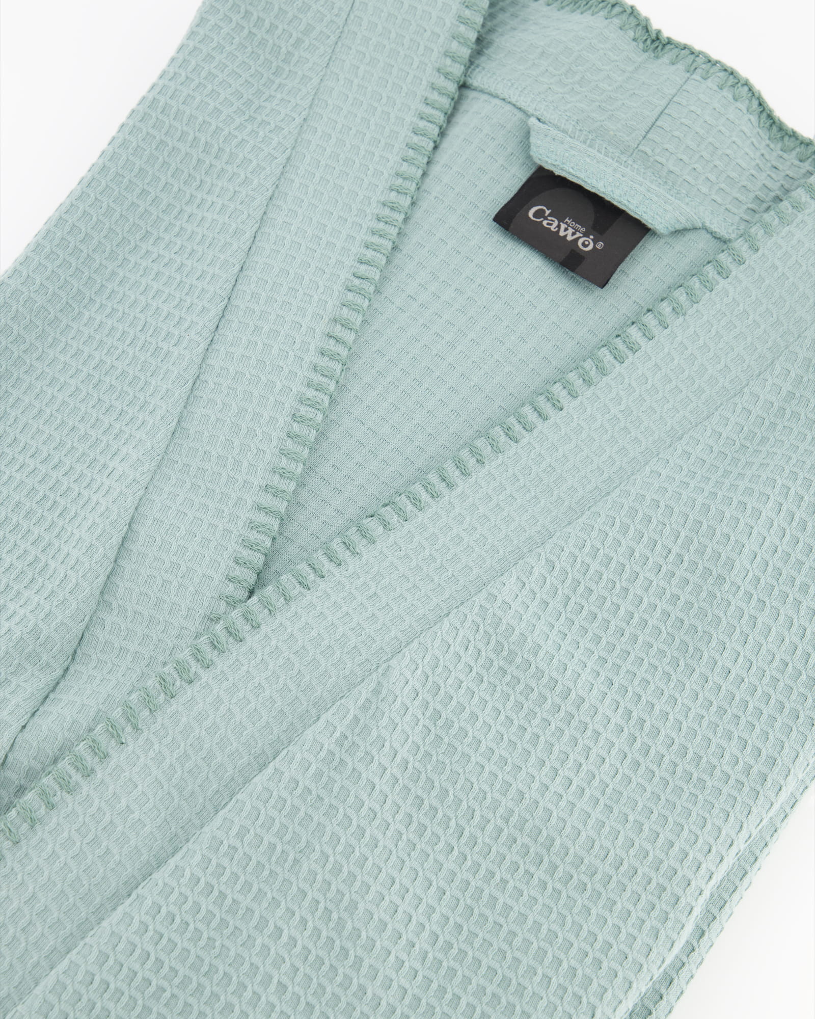Cawö Home Bademäntel Damen Kimono Pique 812 salbei - 44
