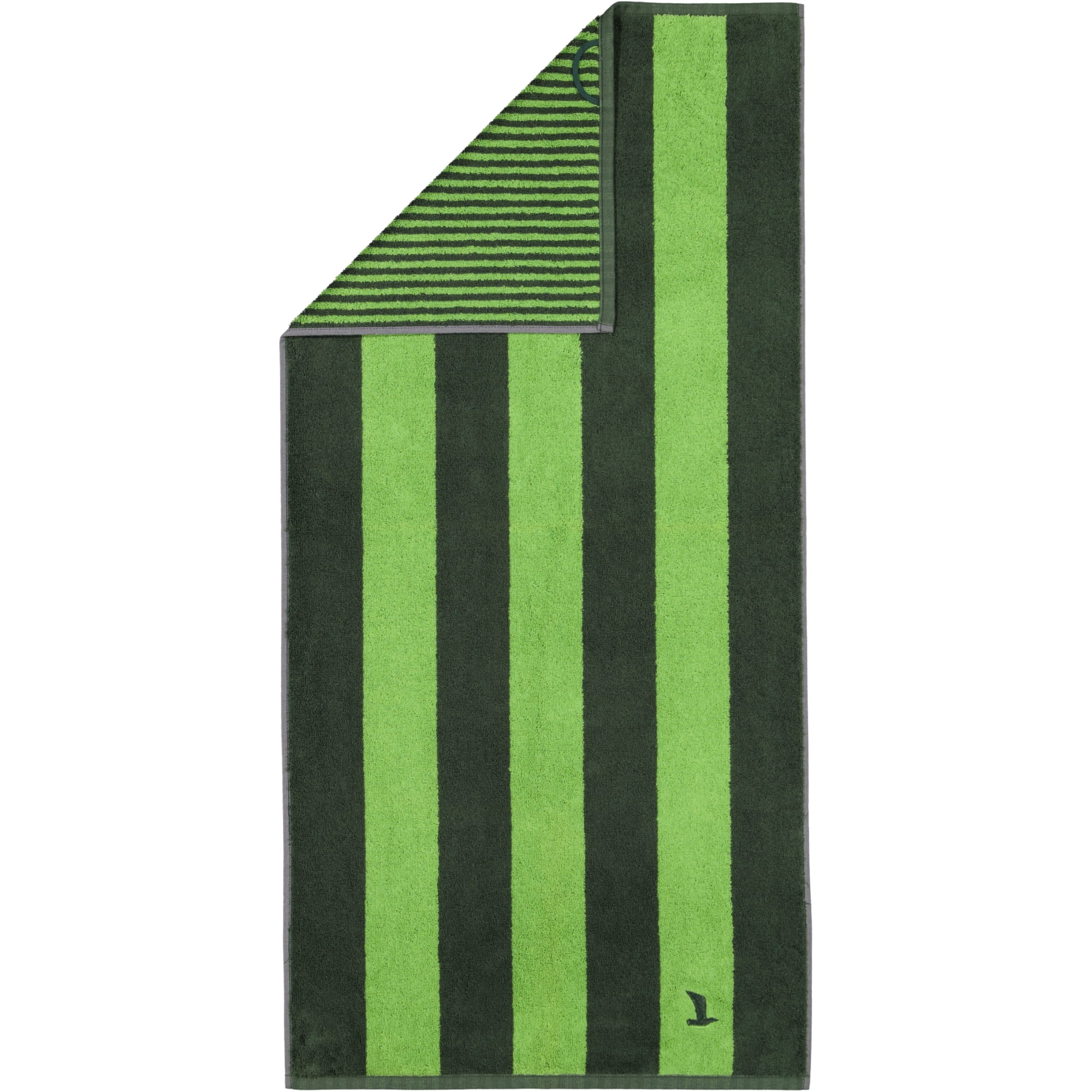 Möve Handtücher Superwuschel Blockstreifen cypress/peridot - 062