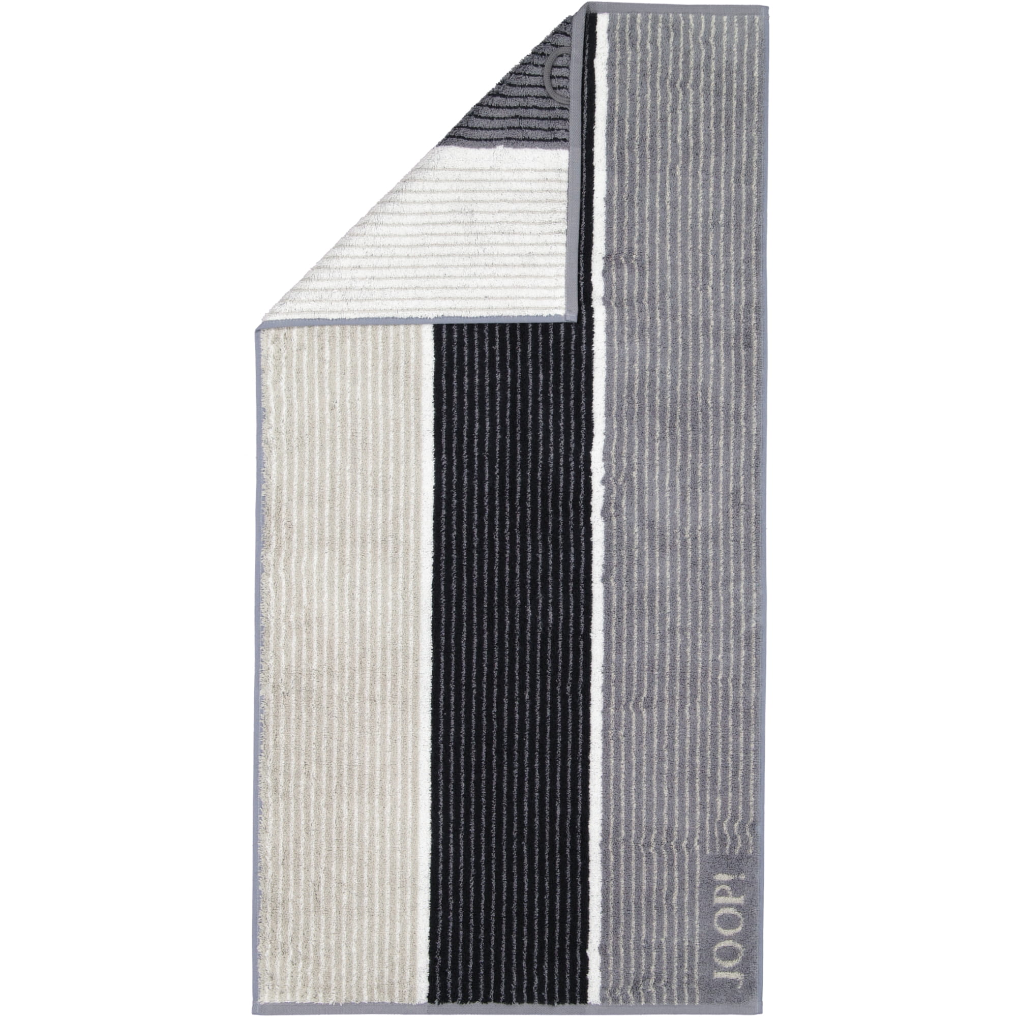 JOOP! Signature Lines 1658 - Farbe: Schwarz - 97 - Handtuch 50x100 cm